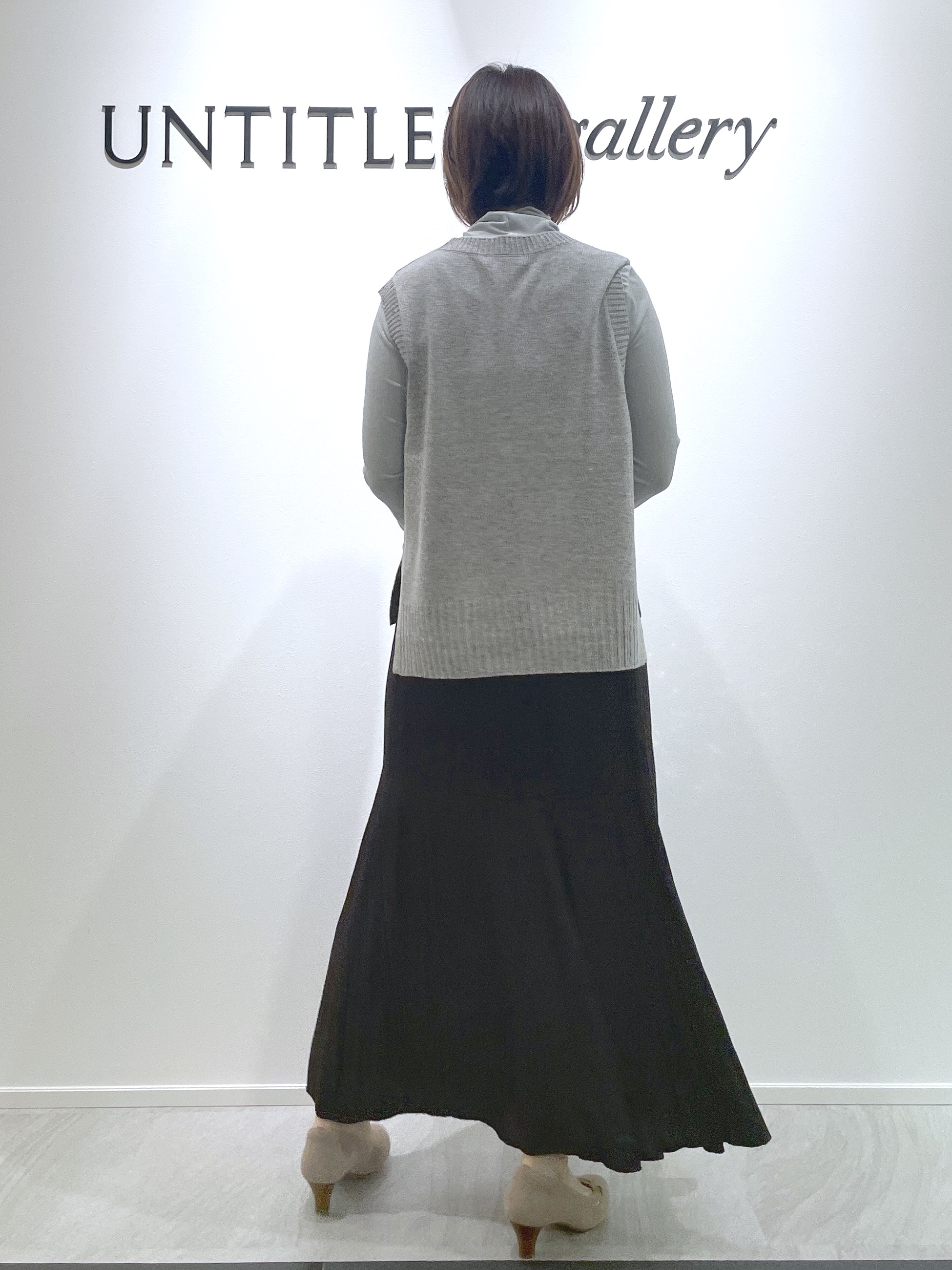 hanaさんの「UNTITLED｜【5色展開/手洗い可】ローシルクウールニットベスト」を使ったコーディネート