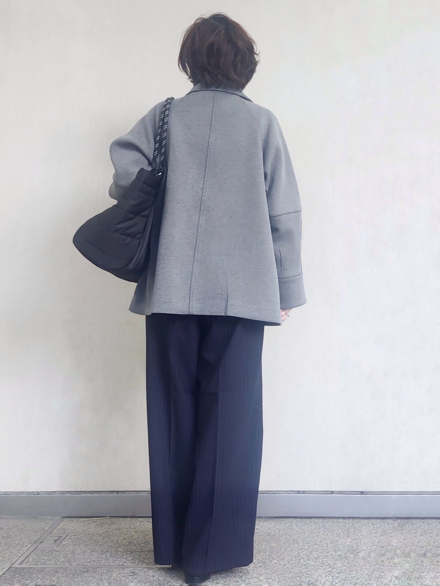 milkyさんの「OPAQUE.CLIP｜ダンボールミドルピーコート【洗える／抗ピル】」を使ったコーディネート