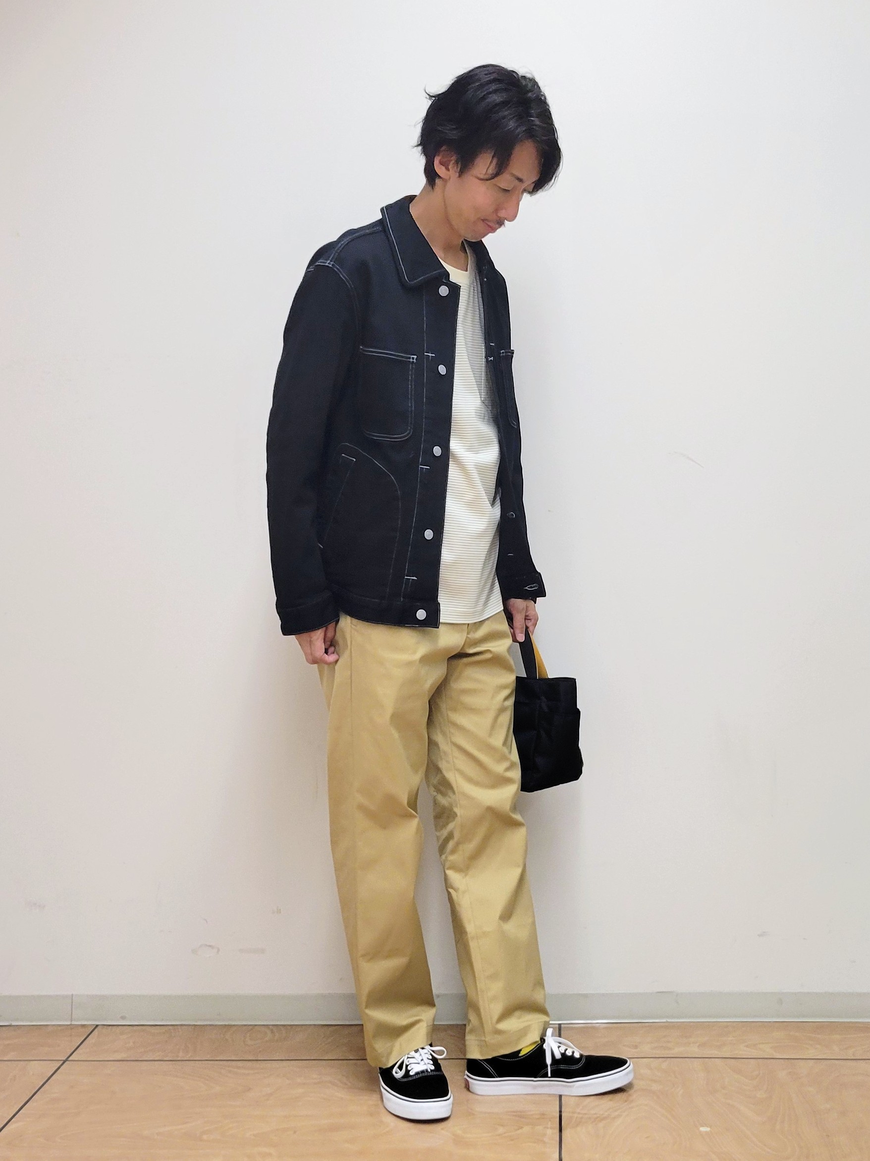 piroyaさんの「TAKEO KIKUCHI｜【BOWLER HAT LABEL】ブラックデニムGジャン」を使ったコーディネート