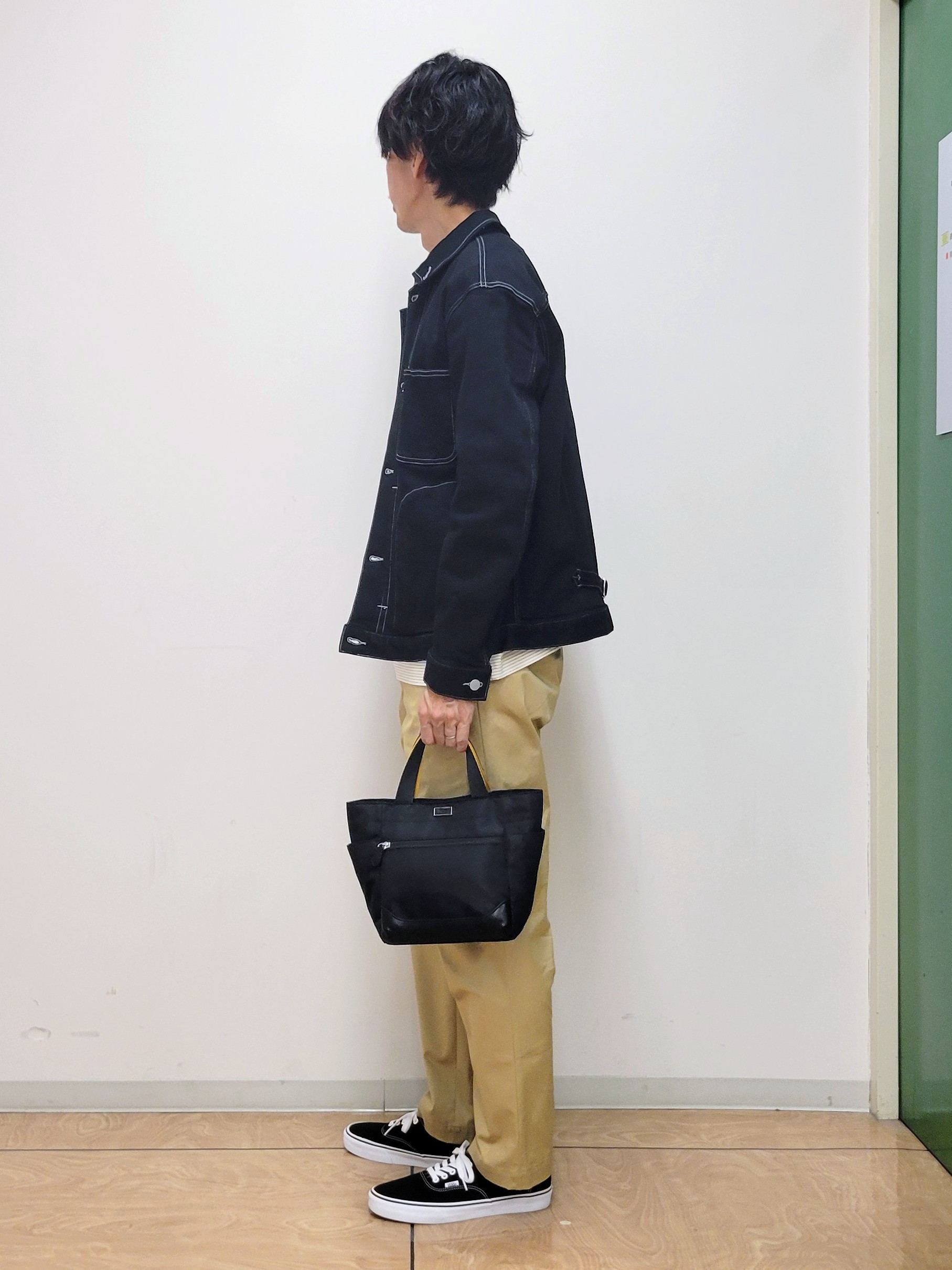 piroyaさんの「TAKEO KIKUCHI｜【BOWLER HAT LABEL】ブラックデニムGジャン」を使ったコーディネート