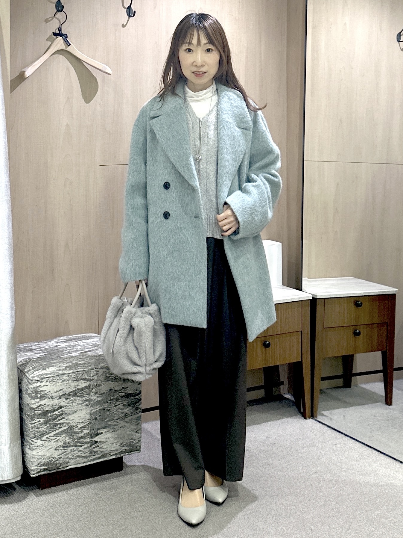 Miwaさんの「UNTITLED｜【店頭人気！】杢調ジップカーディガン」を使ったコーディネート