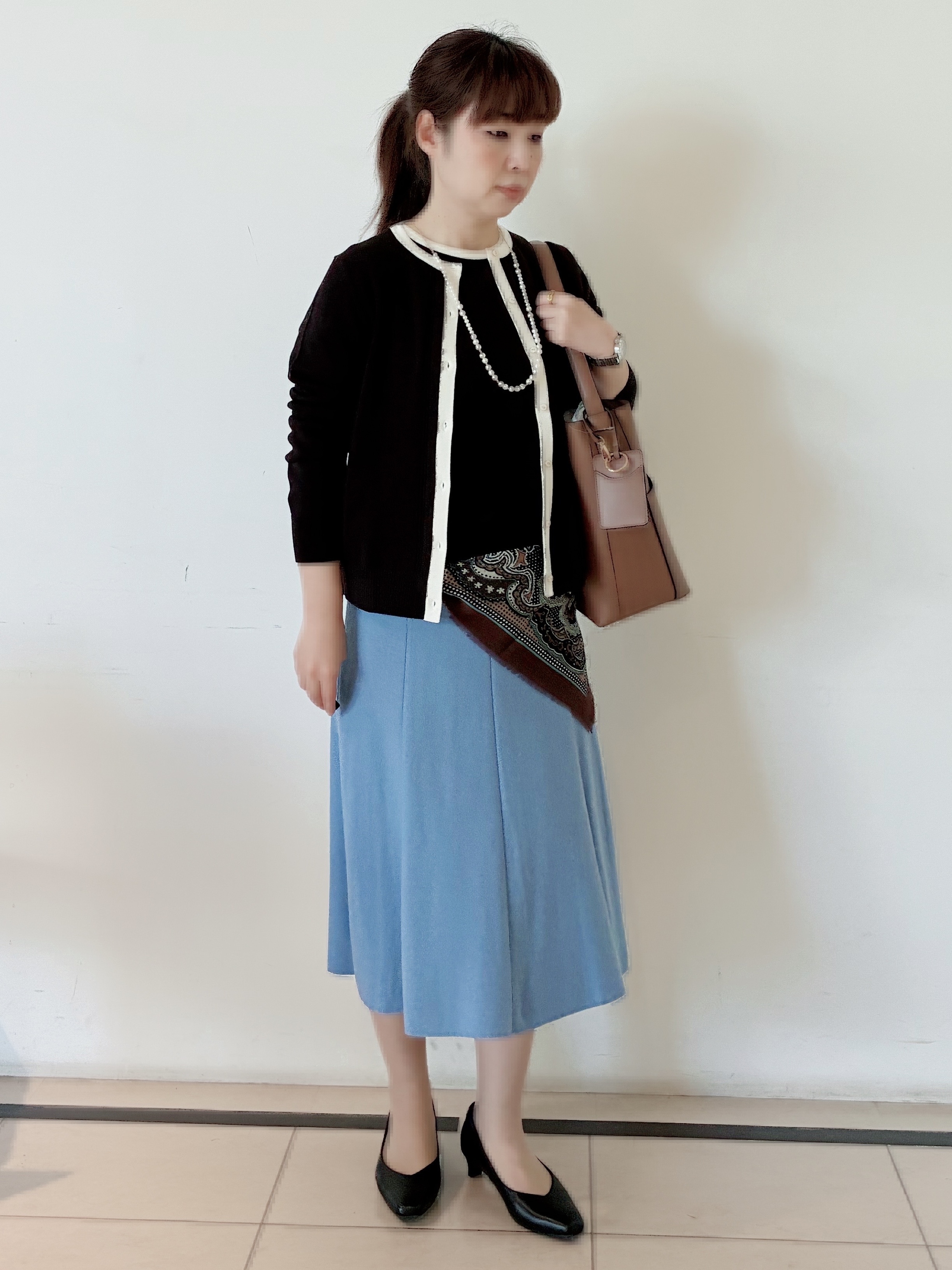 ひーさんの「Reflect｜【手洗い／アンサンブル可】フェミニンカーディガン」を使ったコーディネート