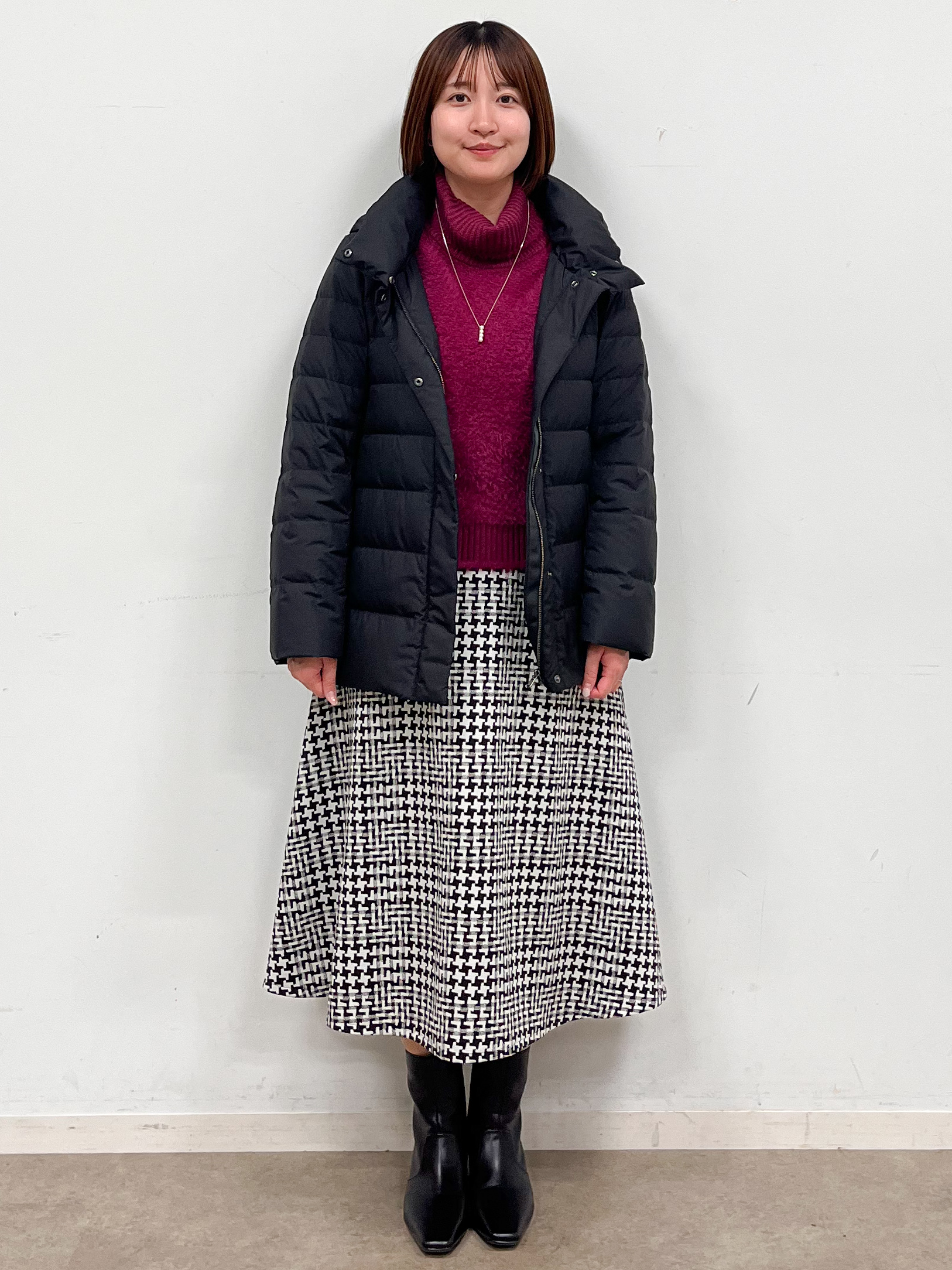 mikikoさんの「Reflect｜パール調バー&times;チェーンネックレス」を使ったコーディネート