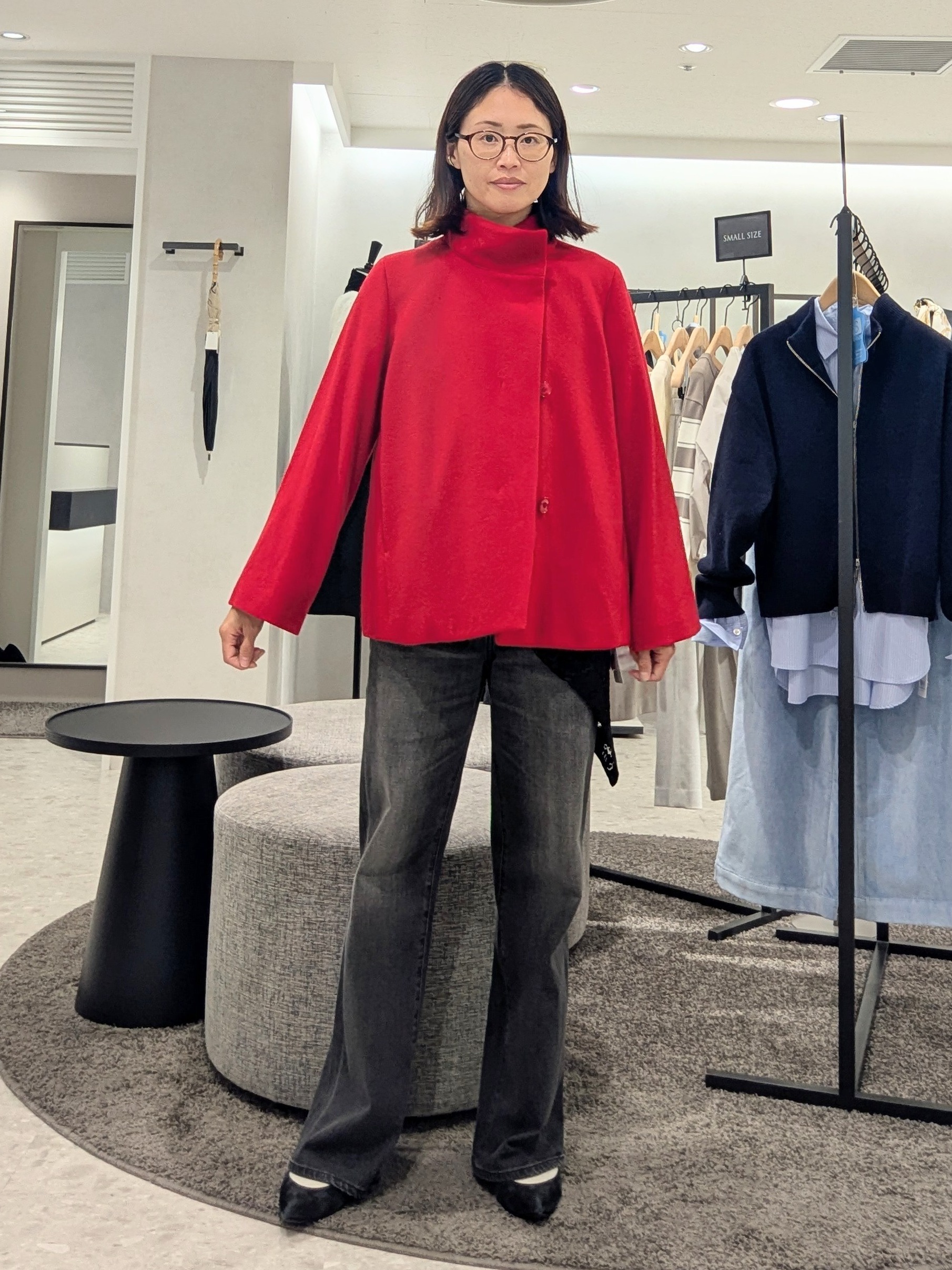 yukariさんの「UNTITLED｜【軽アウター/ウール100】ウールショートコート」を使ったコーディネート