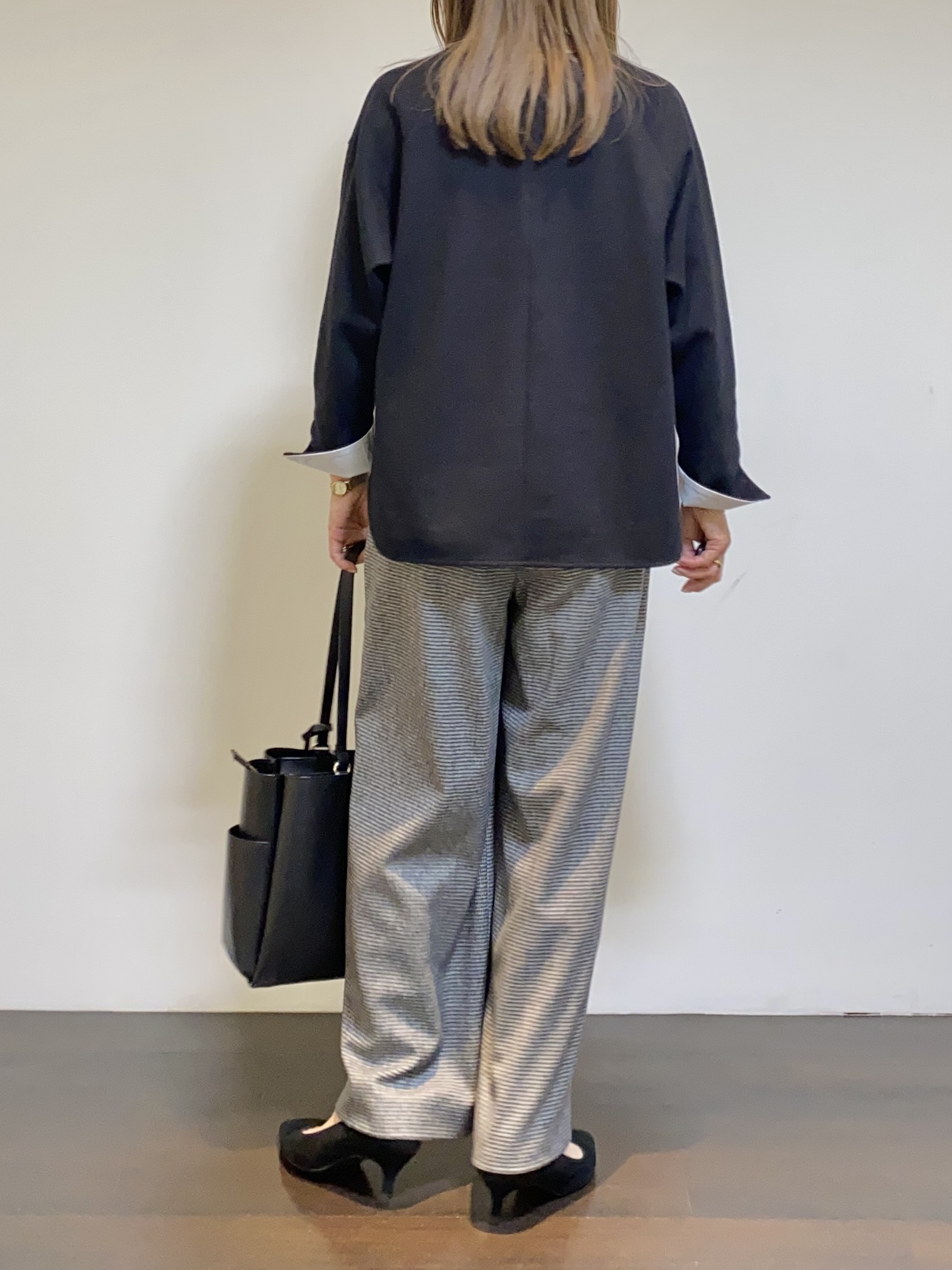 tomoさんの「UNTITLED｜【セットアップ可/通勤にも】ウールダブルジャケット」を使ったコーディネート