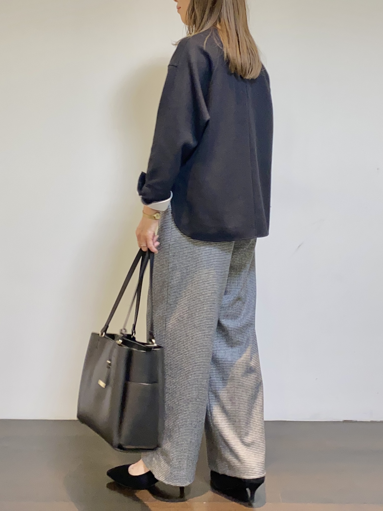 tomoさんの「UNTITLED｜【セットアップ可/通勤にも】ウールダブルジャケット」を使ったコーディネート