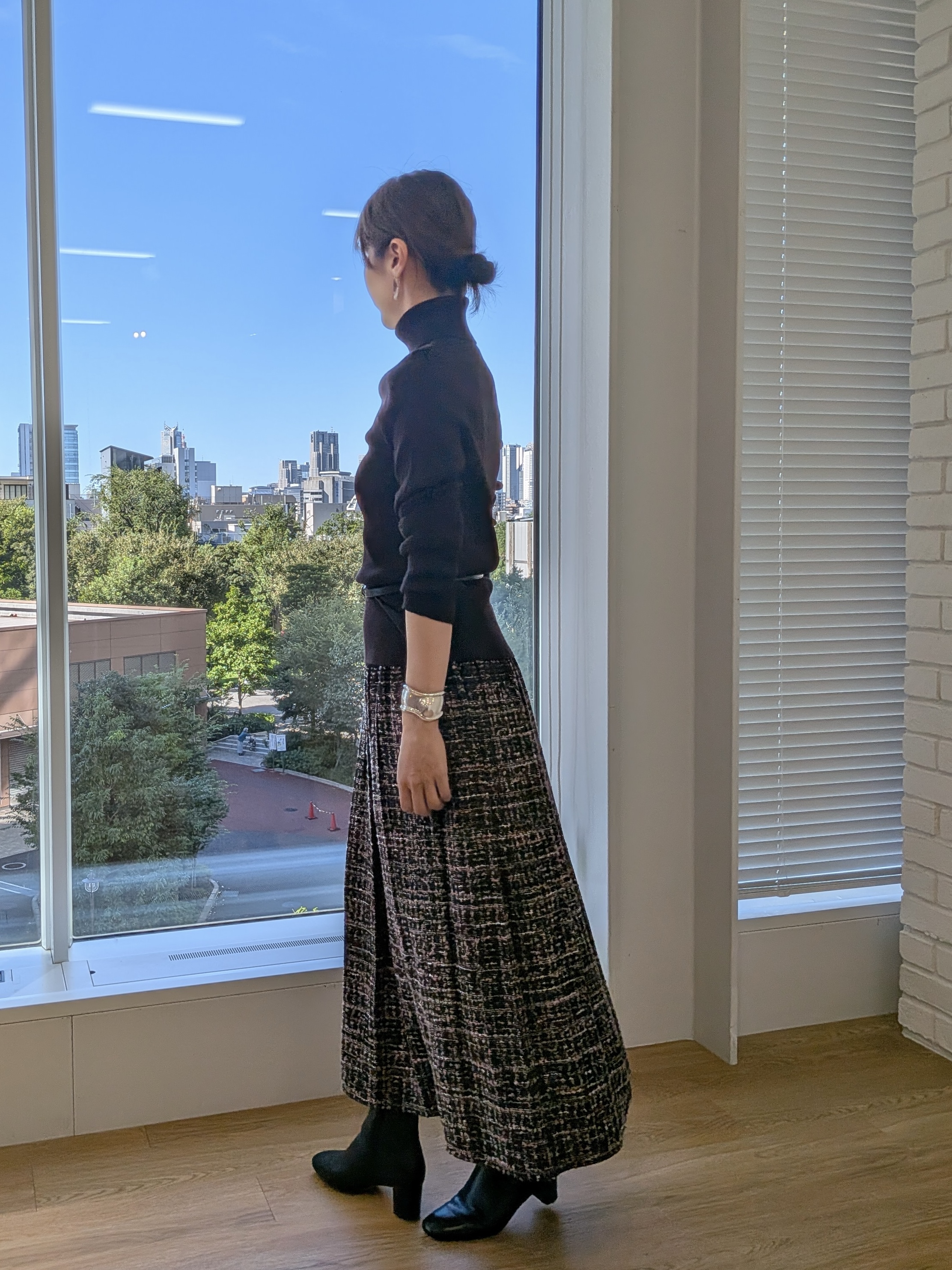 KAYOさんの「UNTITLED｜【日本製／本革】スクエアバックルナローベルト」を使ったコーディネート