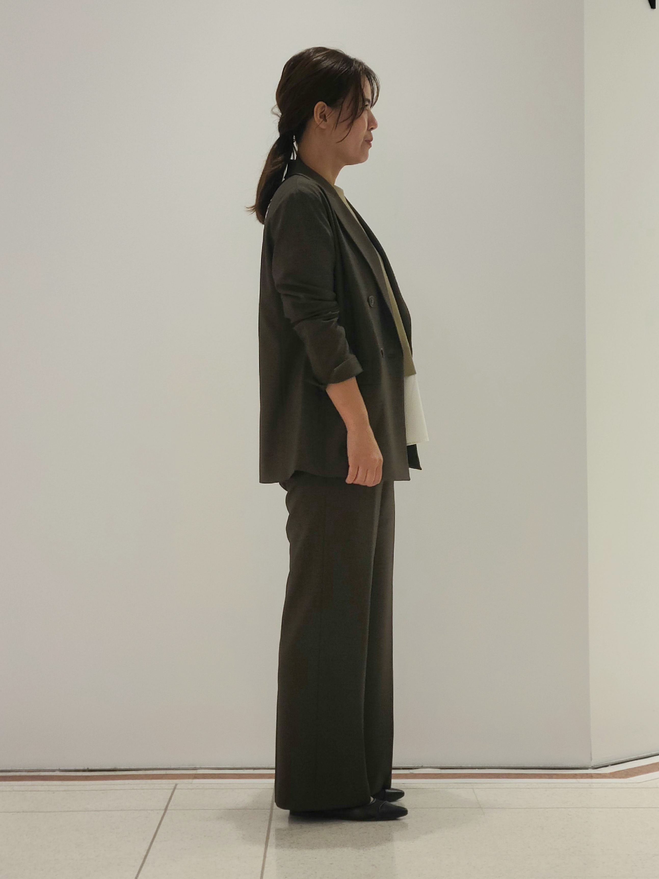 eriさんの「INDIVI｜【洗濯機OK／ストレッチ◎】秋はじめのダブルジャケット」を使ったコーディネート