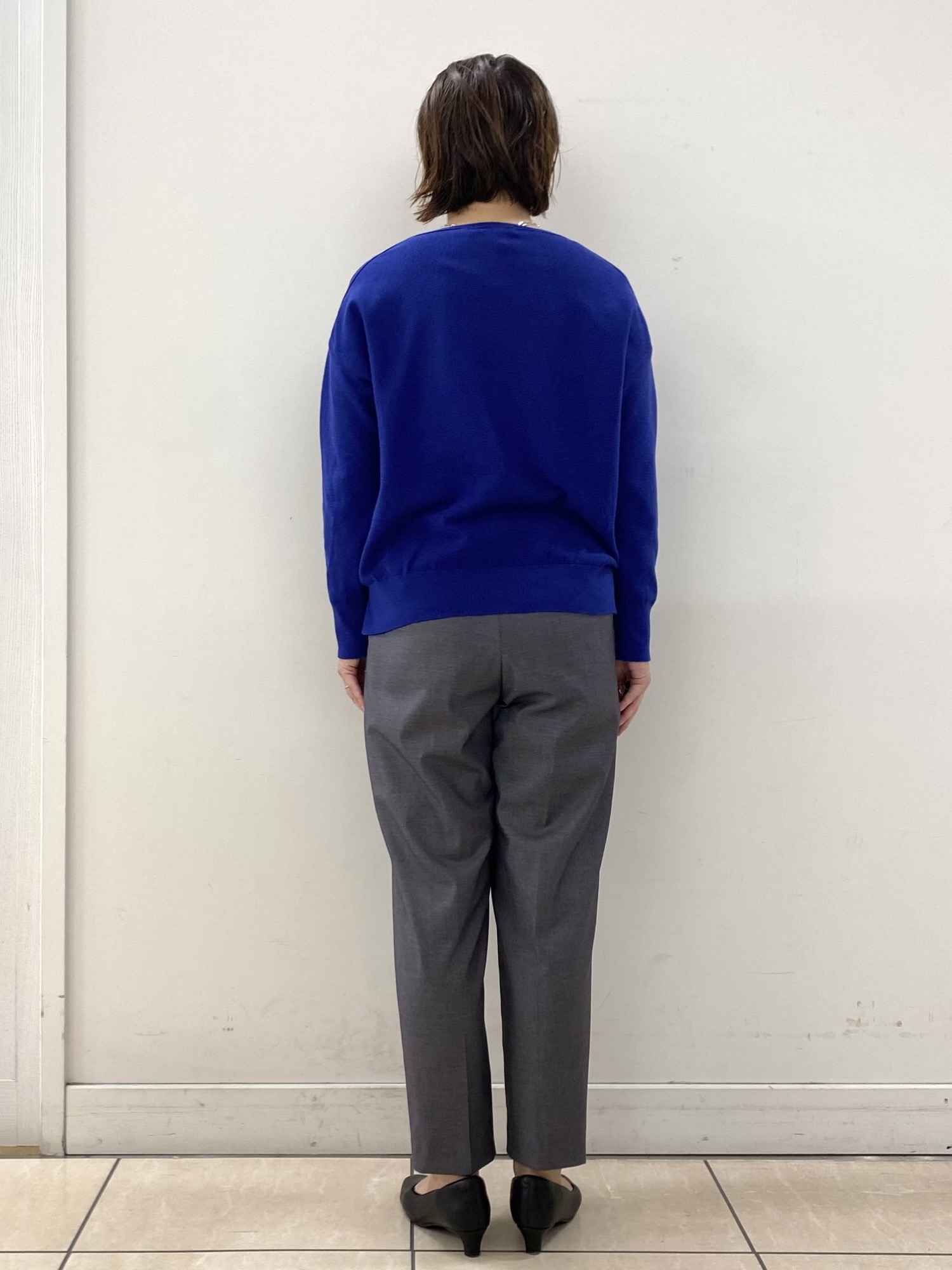 ksmさんの「Reflect｜ボートネックニットトップス」を使ったコーディネート