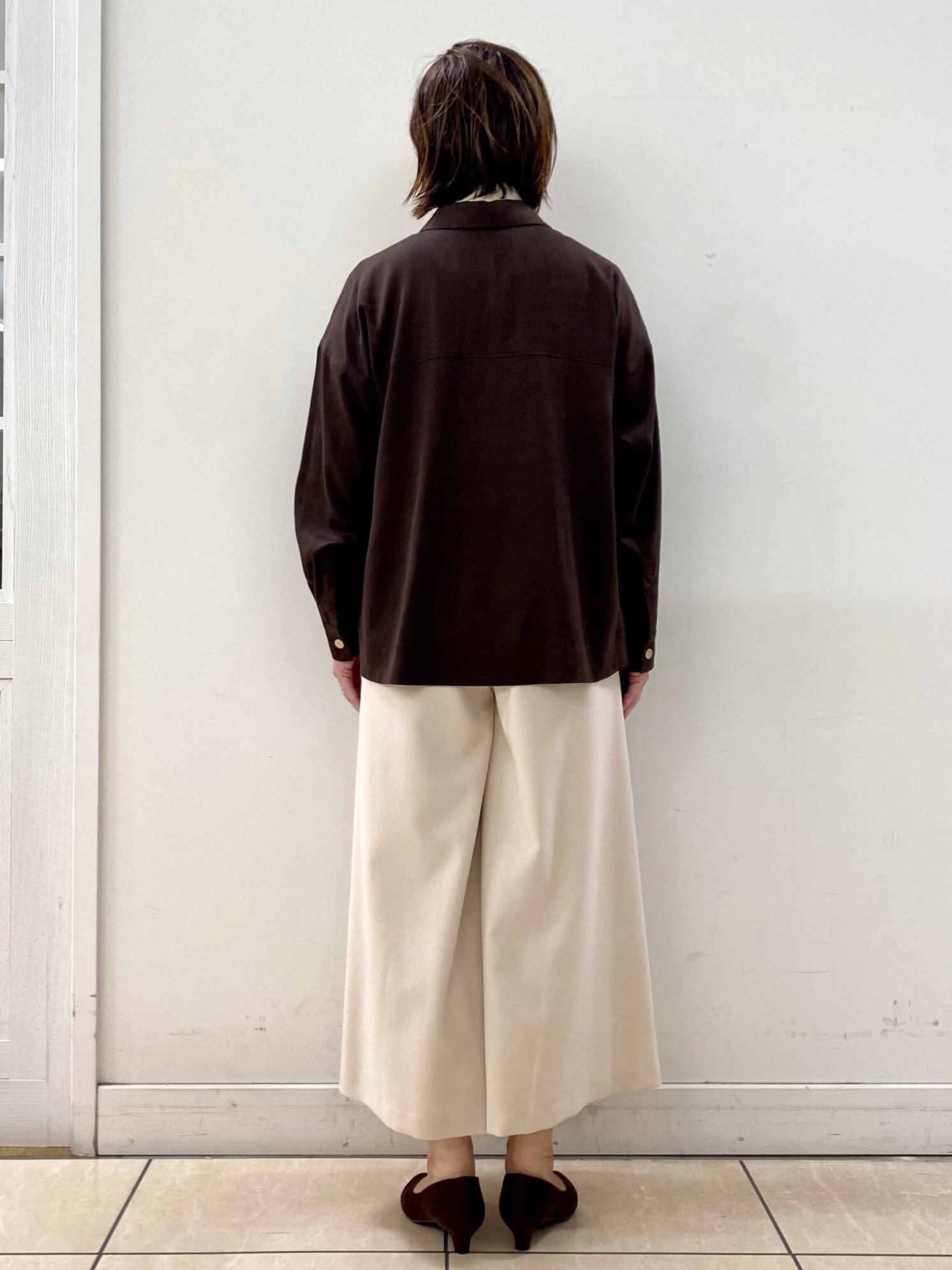 ksmさんの「Reflect｜【羽織◎】スエード調シャツ」を使ったコーディネート