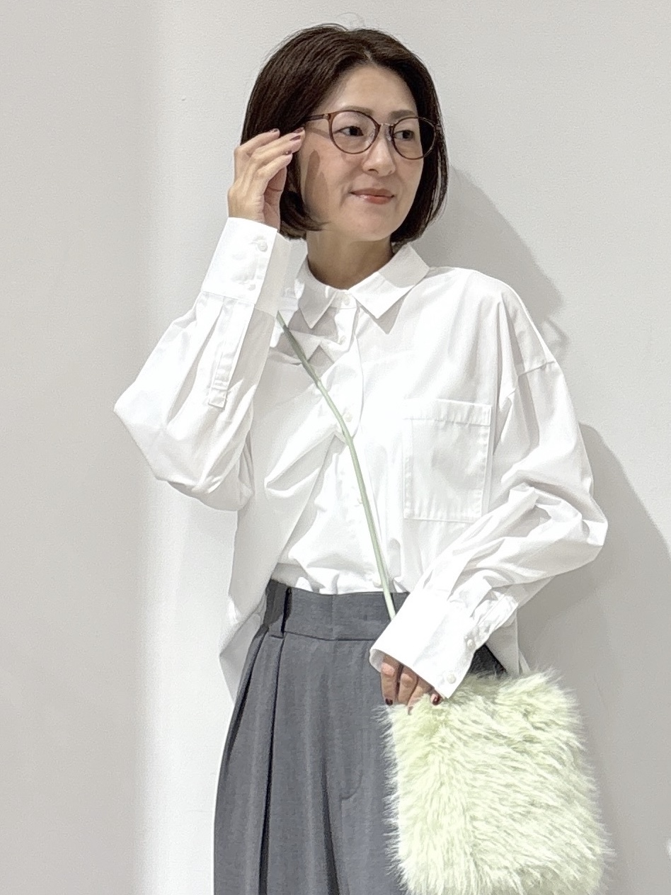 NAKAさんの「OPAQUE.CLIP｜ベーシックシャツ／ストライプアソート【洗濯機OK】」を使ったコーディネート