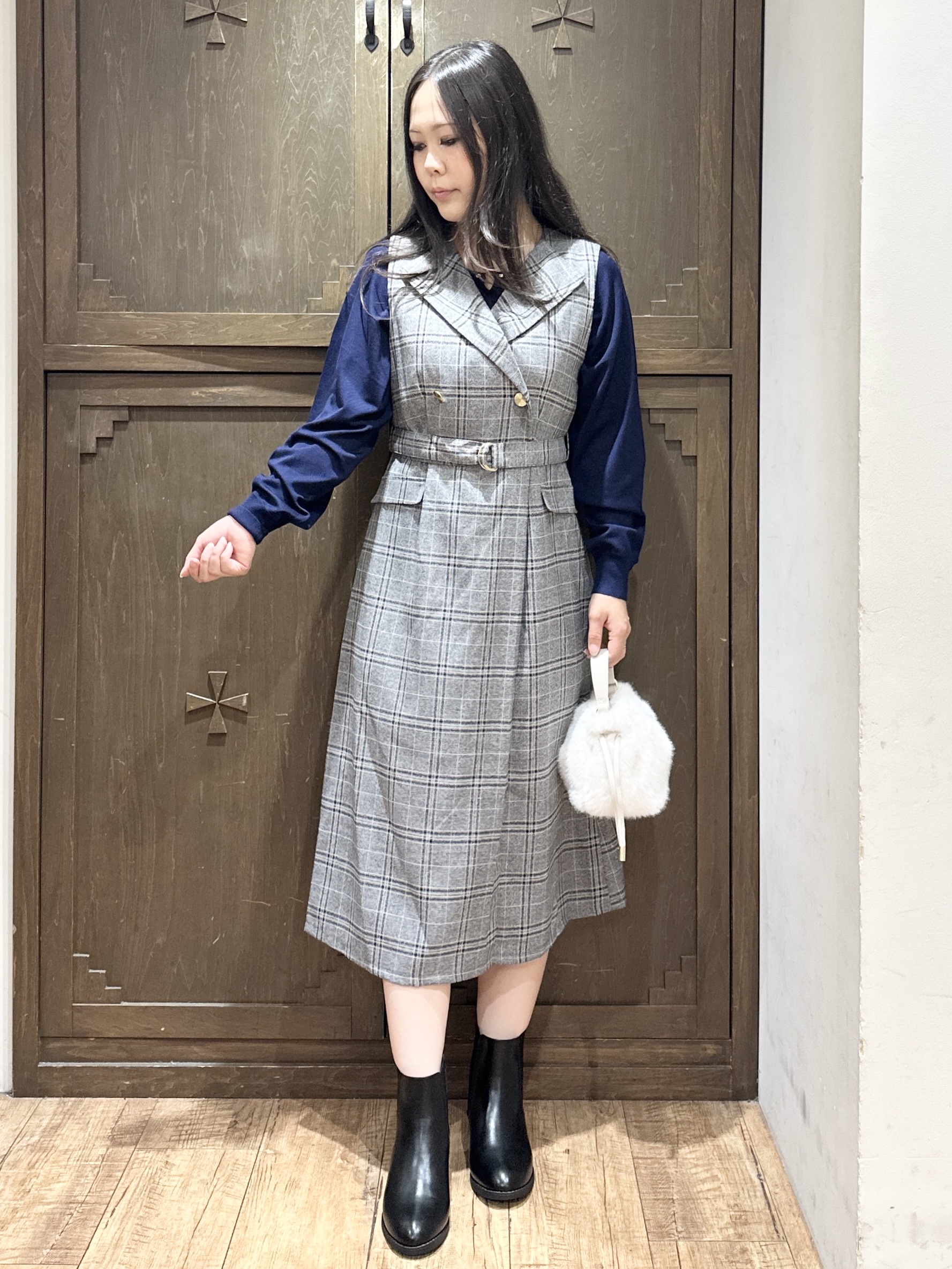 kanaさんの「index｜トレンチ風ジャンスカ【洗濯機OK／イージーアイロン／防シワ】」を使ったコーディネート