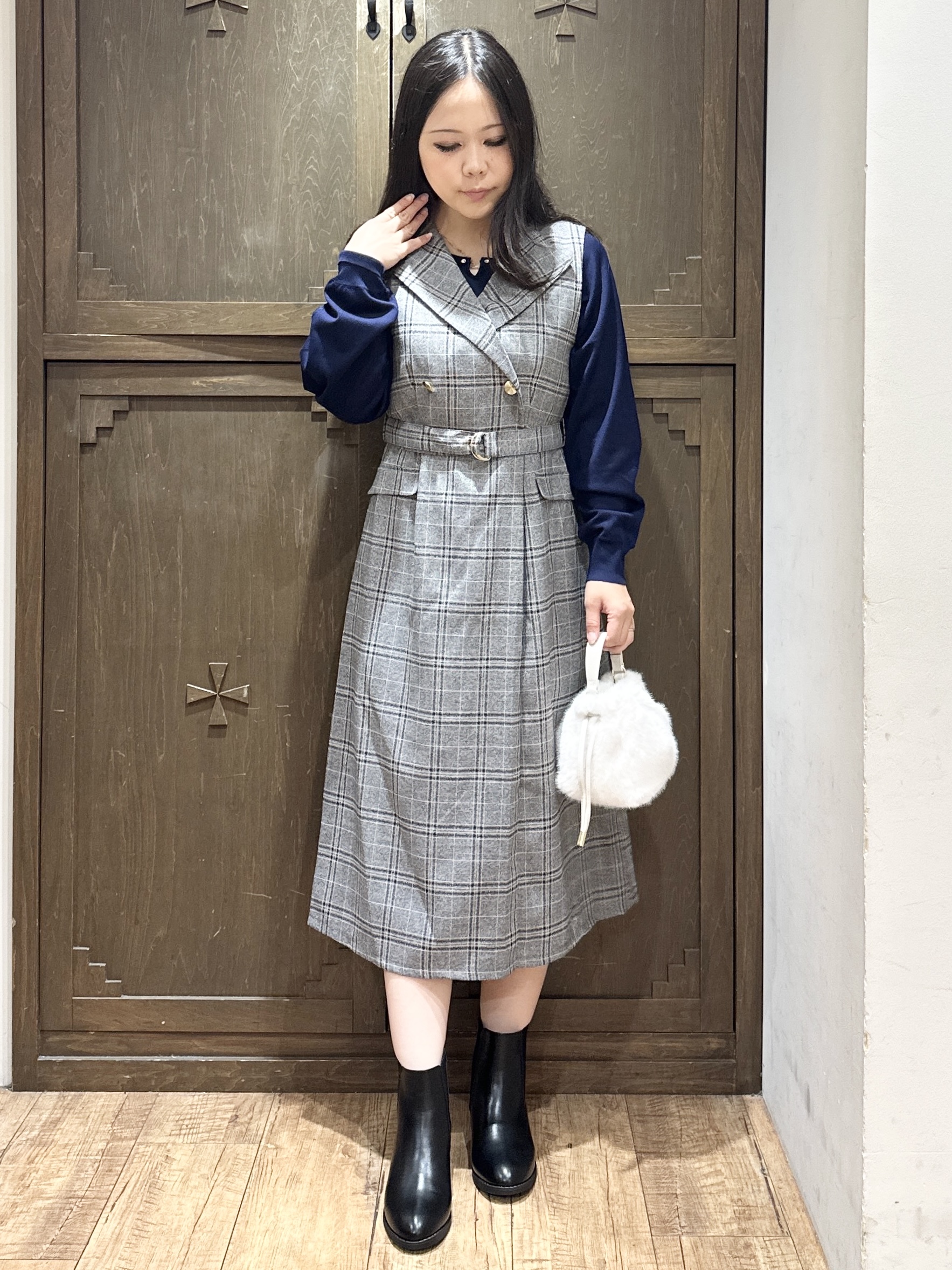 kanaさんの「index｜トレンチ風ジャンスカ【洗濯機OK／イージーアイロン／防シワ】」を使ったコーディネート