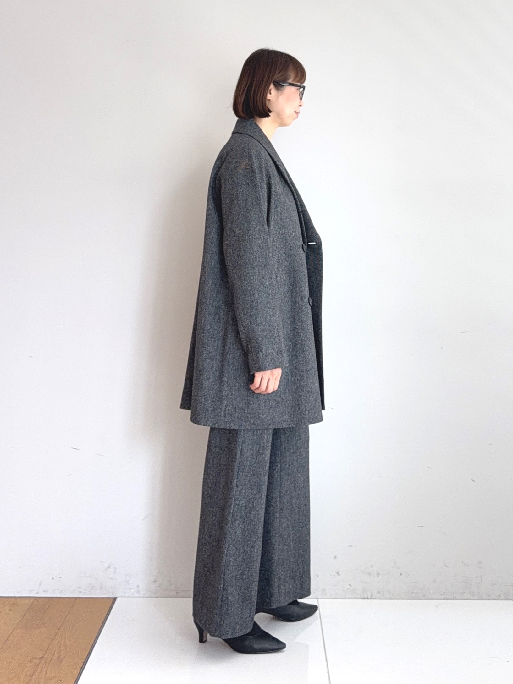 murayamaさんの「INDIVI｜【ラム革／美脚／通勤】レザーパンプス」を使ったコーディネート