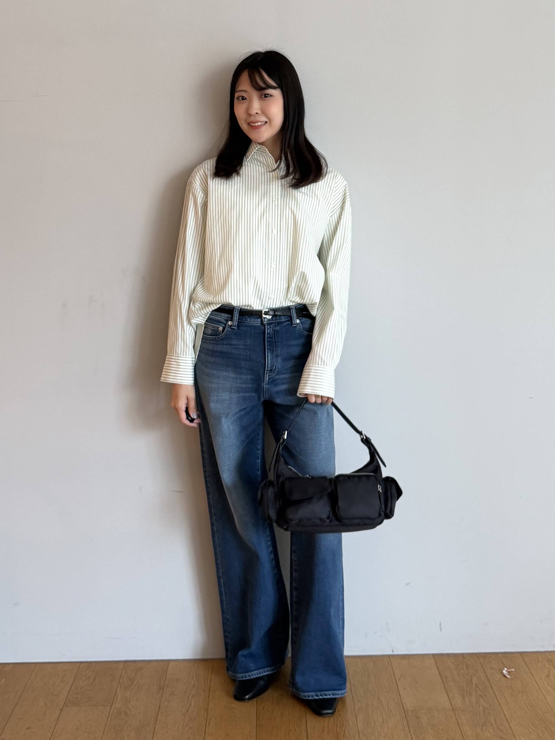 ririkaさんの「UNTITLED｜裏起毛 MAKE&times;DENIM WIDE」を使ったコーディネート