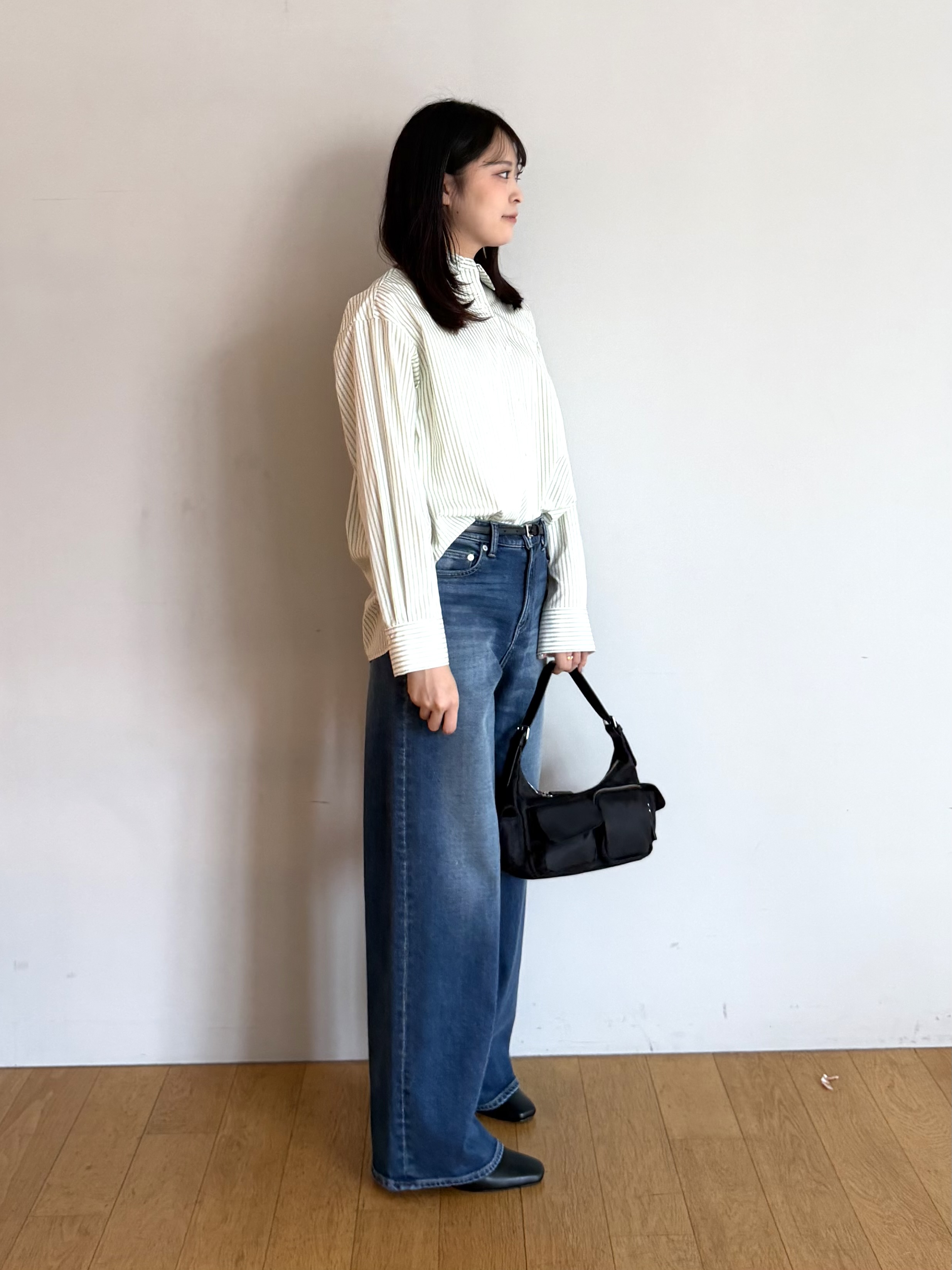ririkaさんの「UNTITLED｜裏起毛 MAKE&times;DENIM WIDE」を使ったコーディネート