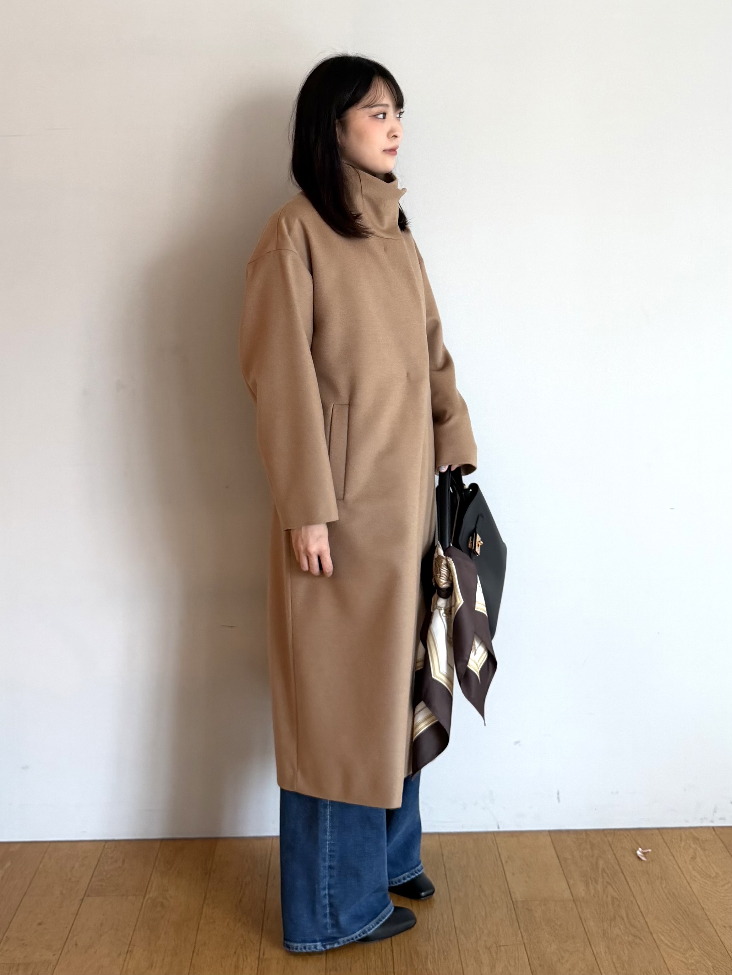 ririkaさんの「UNTITLED｜【日本製／本革】スクエアバックルナローベルト」を使ったコーディネート