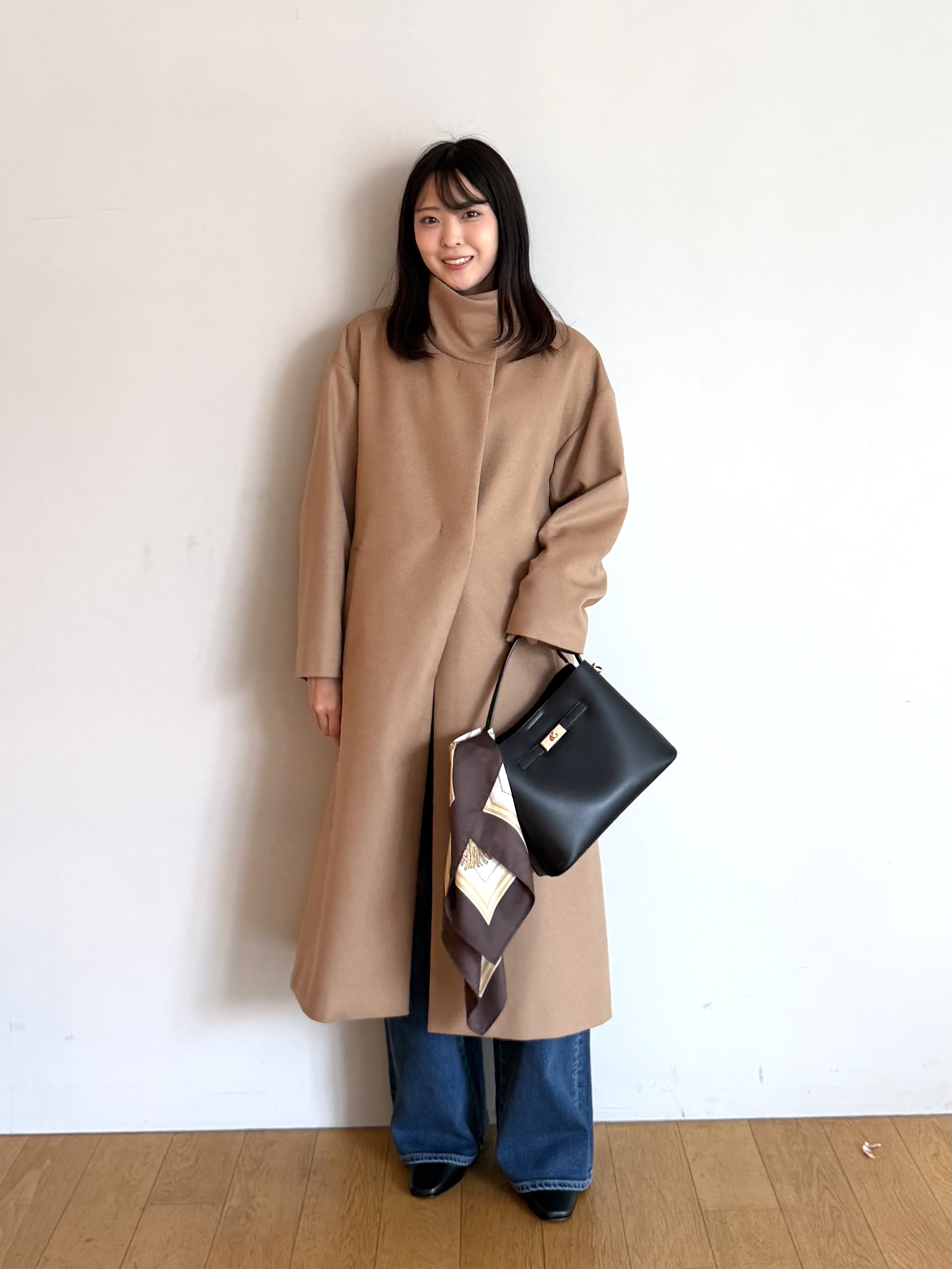 ririkaさんの「UNTITLED｜【日本製／本革】スクエアバックルナローベルト」を使ったコーディネート