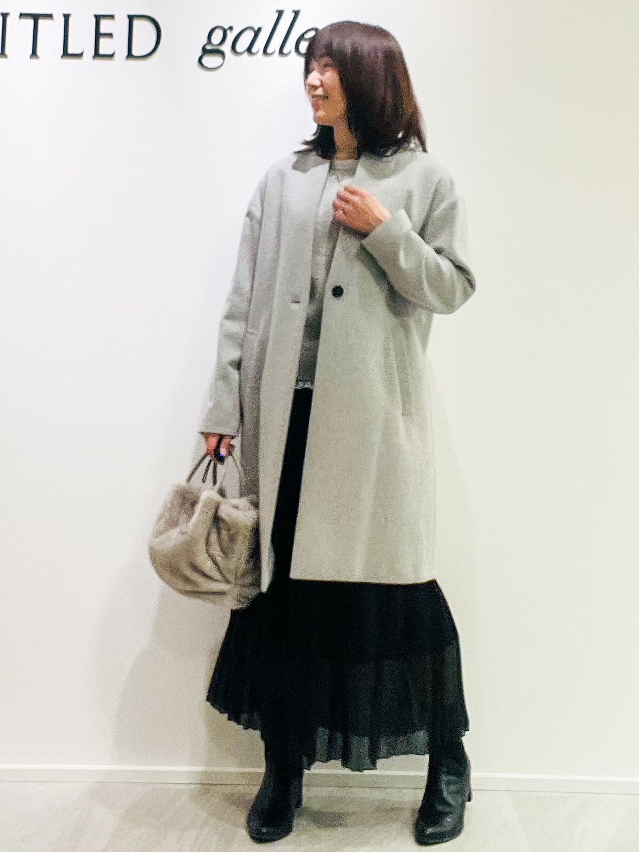 めいさんの「UNTITLED｜【アンサンブル可/手洗い可】杢調プルオーバーニット」を使ったコーディネート