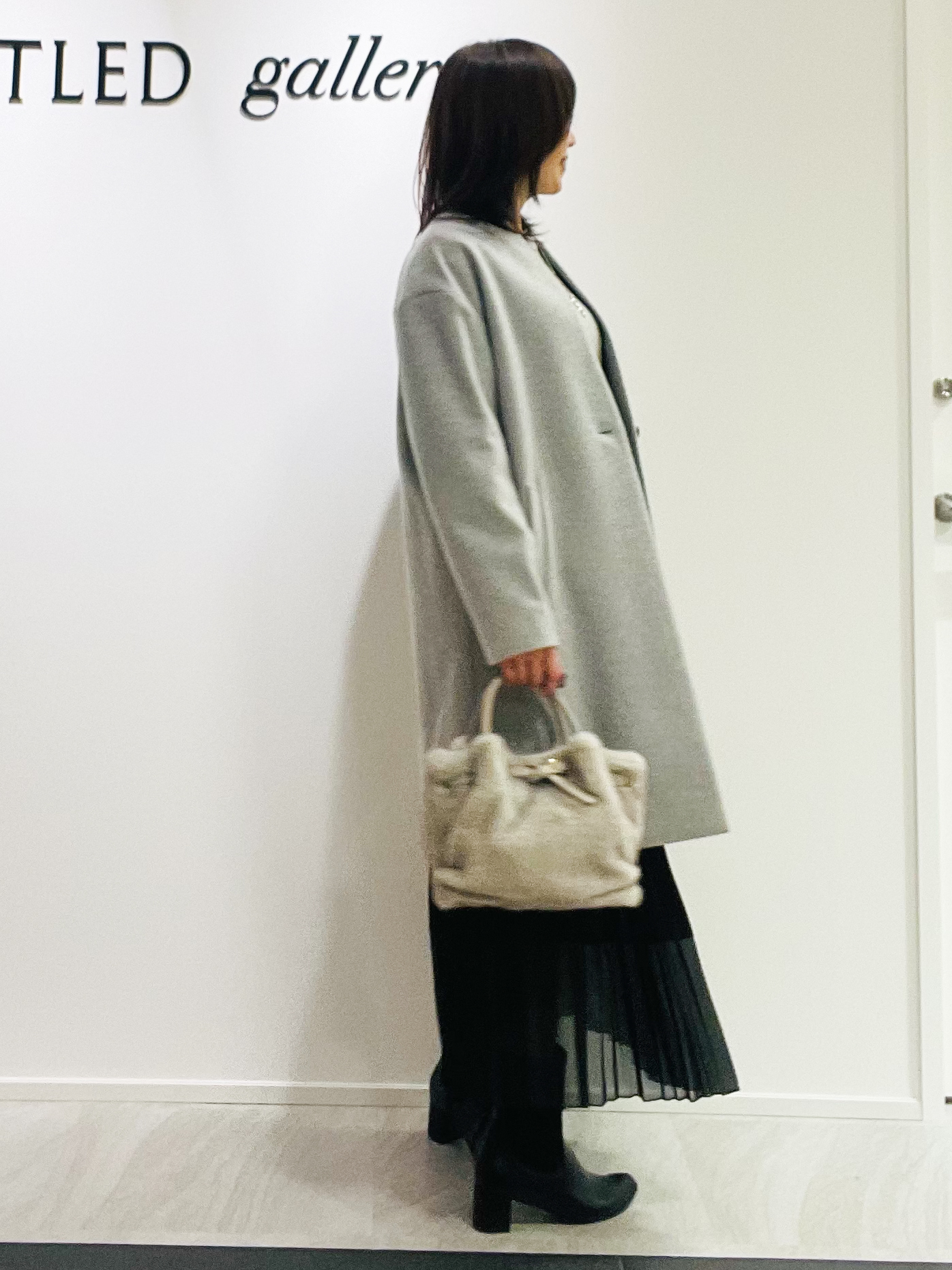 めいさんの「UNTITLED｜【アンサンブル可/手洗い可】杢調プルオーバーニット」を使ったコーディネート