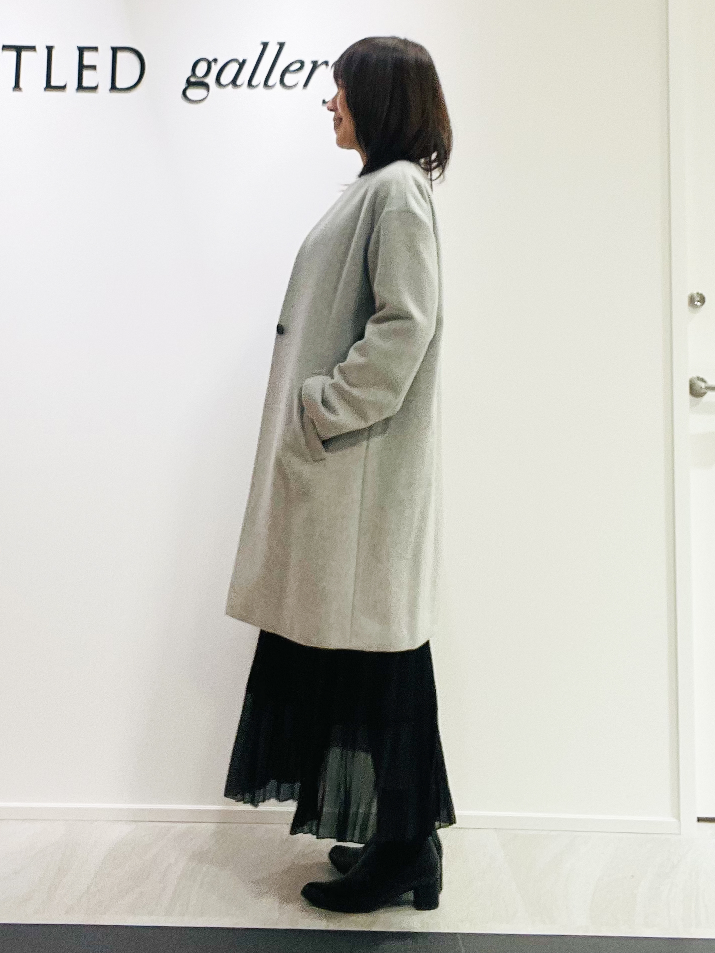 めいさんの「UNTITLED｜【アンサンブル可/手洗い可】杢調プルオーバーニット」を使ったコーディネート