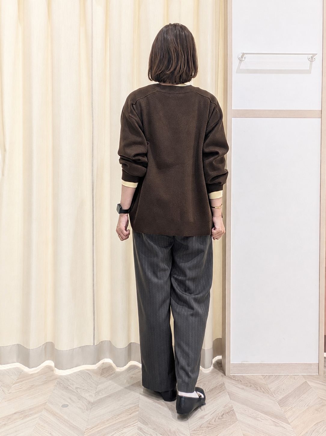miyuさんの「SHOO･LA･RUE｜【毛玉になりにくい/S-LL/洗濯機可/体型カバー】Vネックゆったりカーディガン」を使ったコーディネート