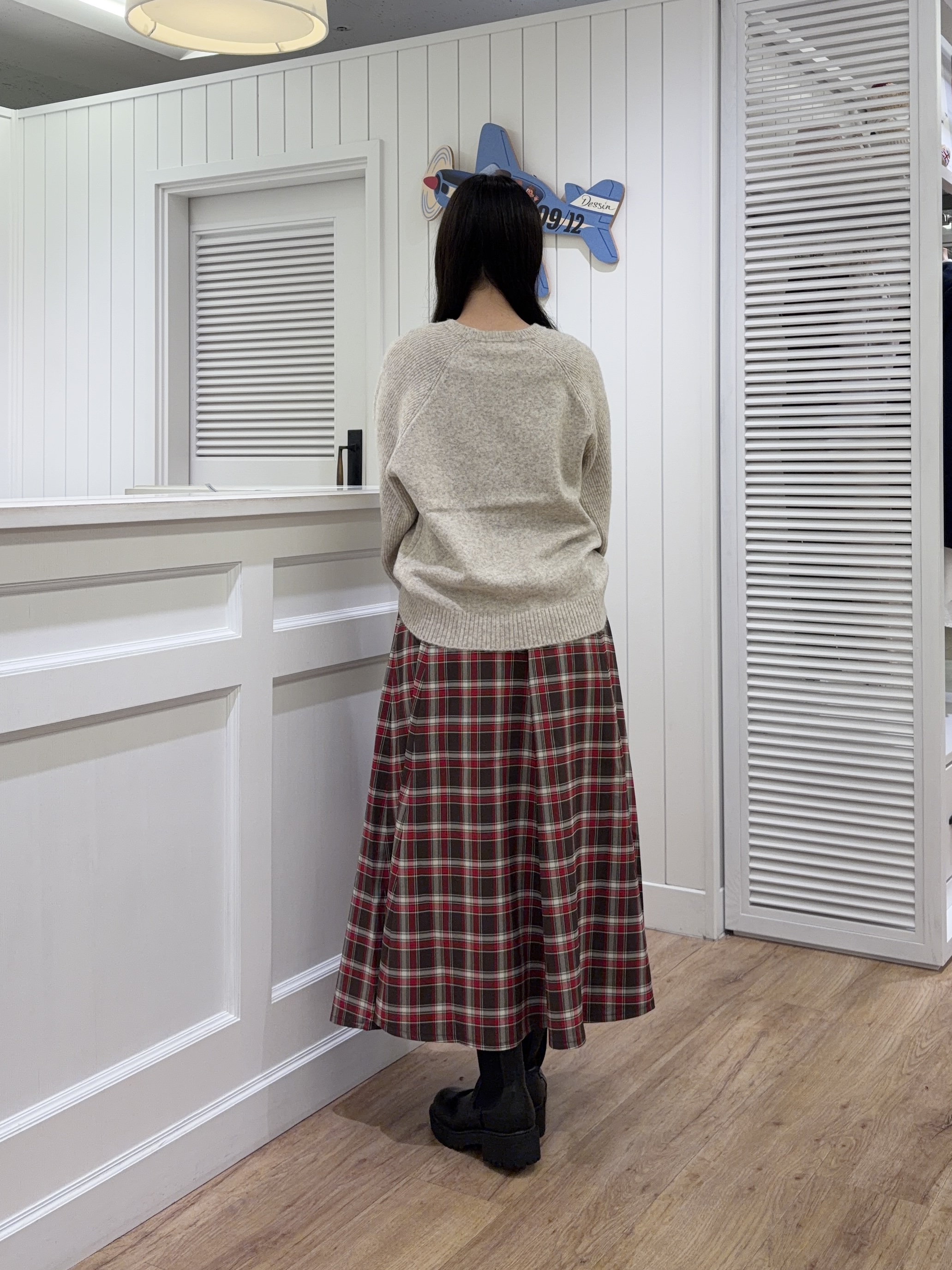 Ayakaさんの「Dessin｜【洗濯機OK/サスティナブル/6色展開】編地切替ラグラン ニットプルオーバー」を使ったコーディネート