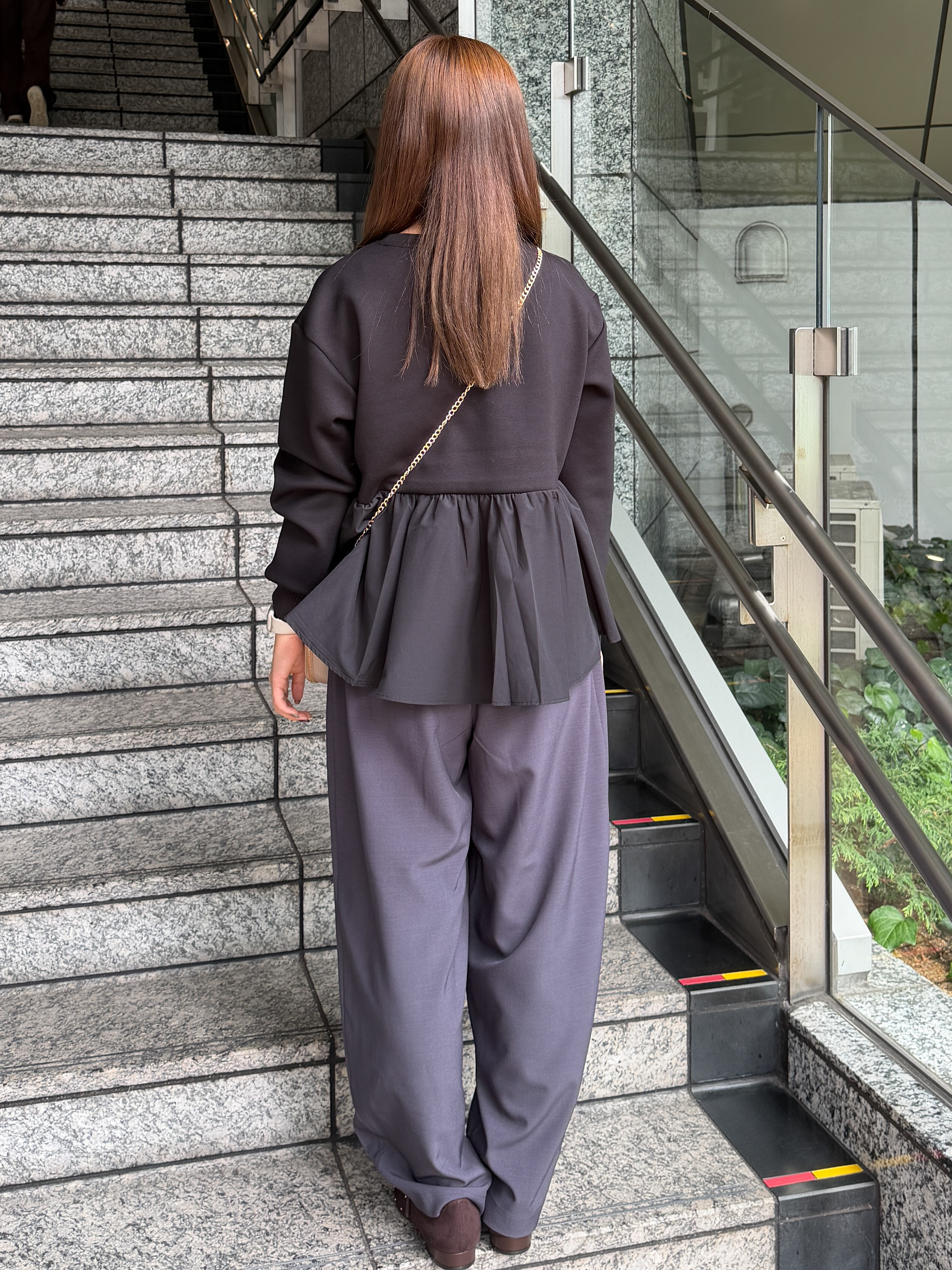 HANNAさんの「OPAQUE.CLIP｜ペプラムドッキングトップス【洗濯機OK】」を使ったコーディネート