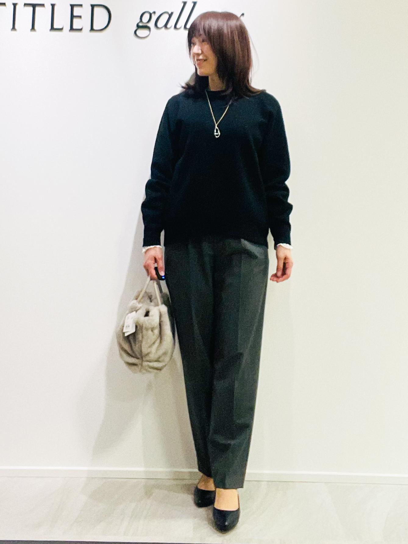 めいさんの「UNTITLED｜【マフラー付き/ゆったり】リバーコート」を使ったコーディネート
