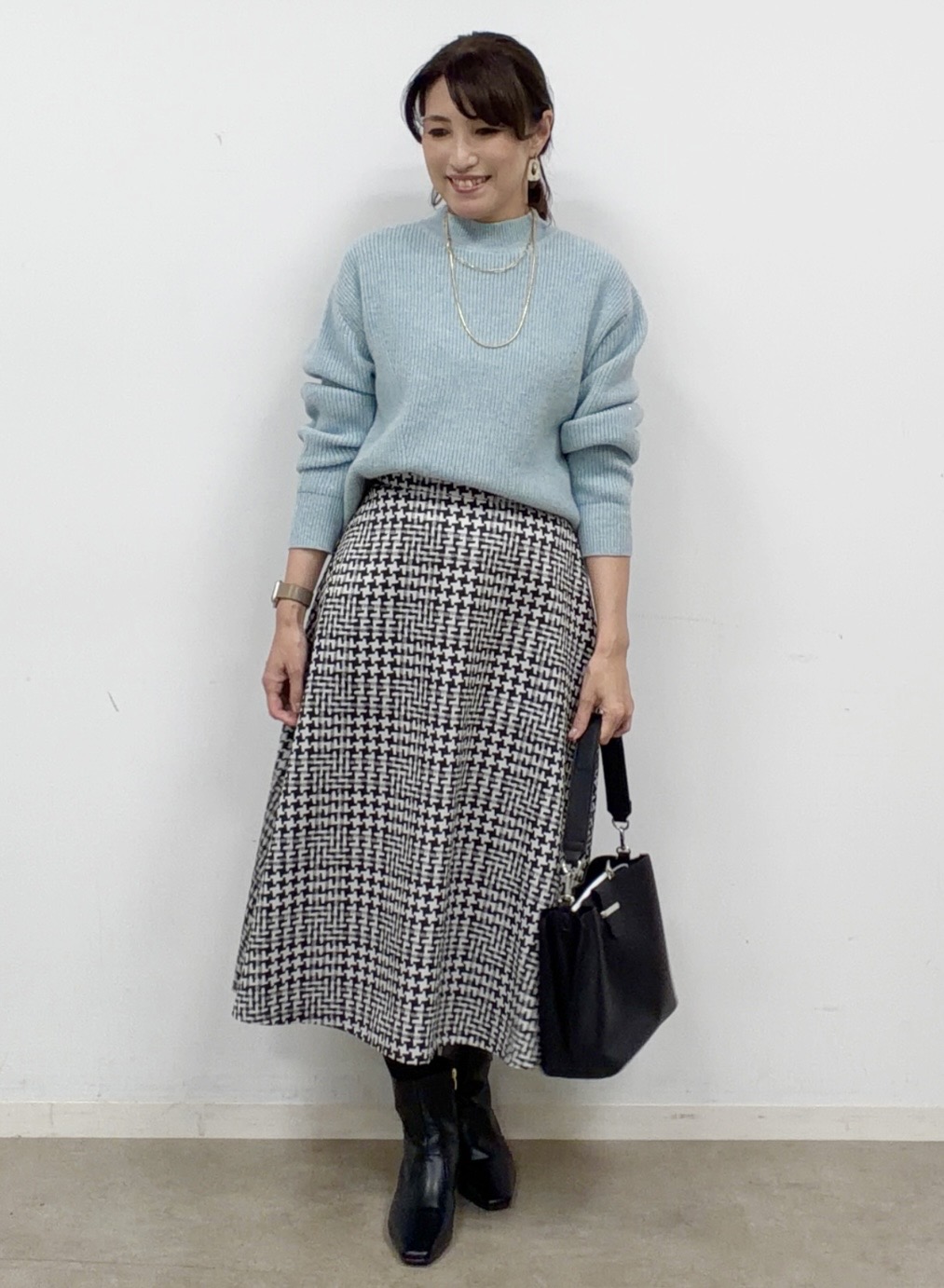 ayaさんの「Reflect｜2連チェーンネックレス」を使ったコーディネート