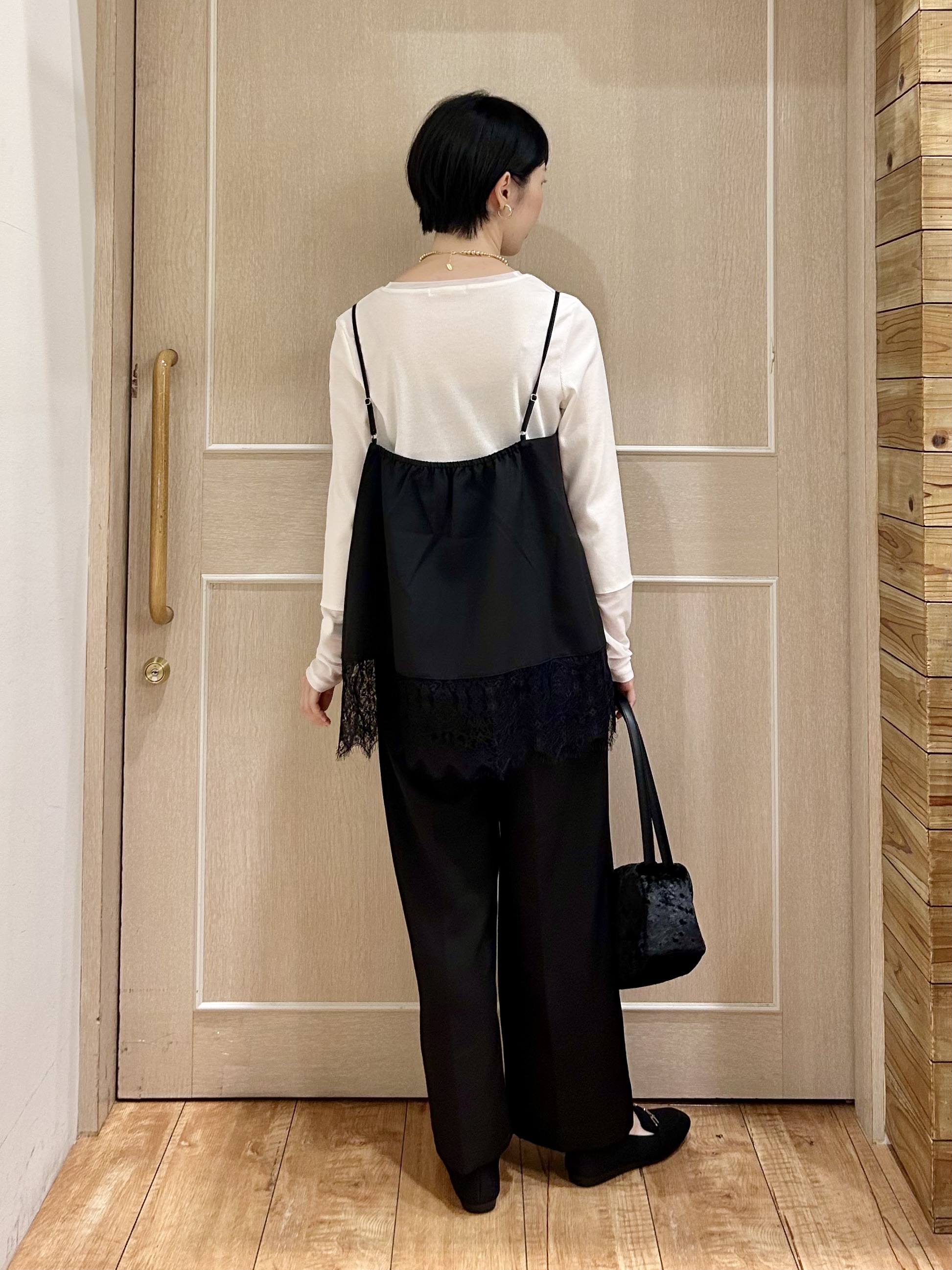 ちぐささんの「SHOO･LA･RUE｜【セットアップ可/洗濯後しわになりにくい】ウールフィール ダブルジャケット」を使ったコーディネート