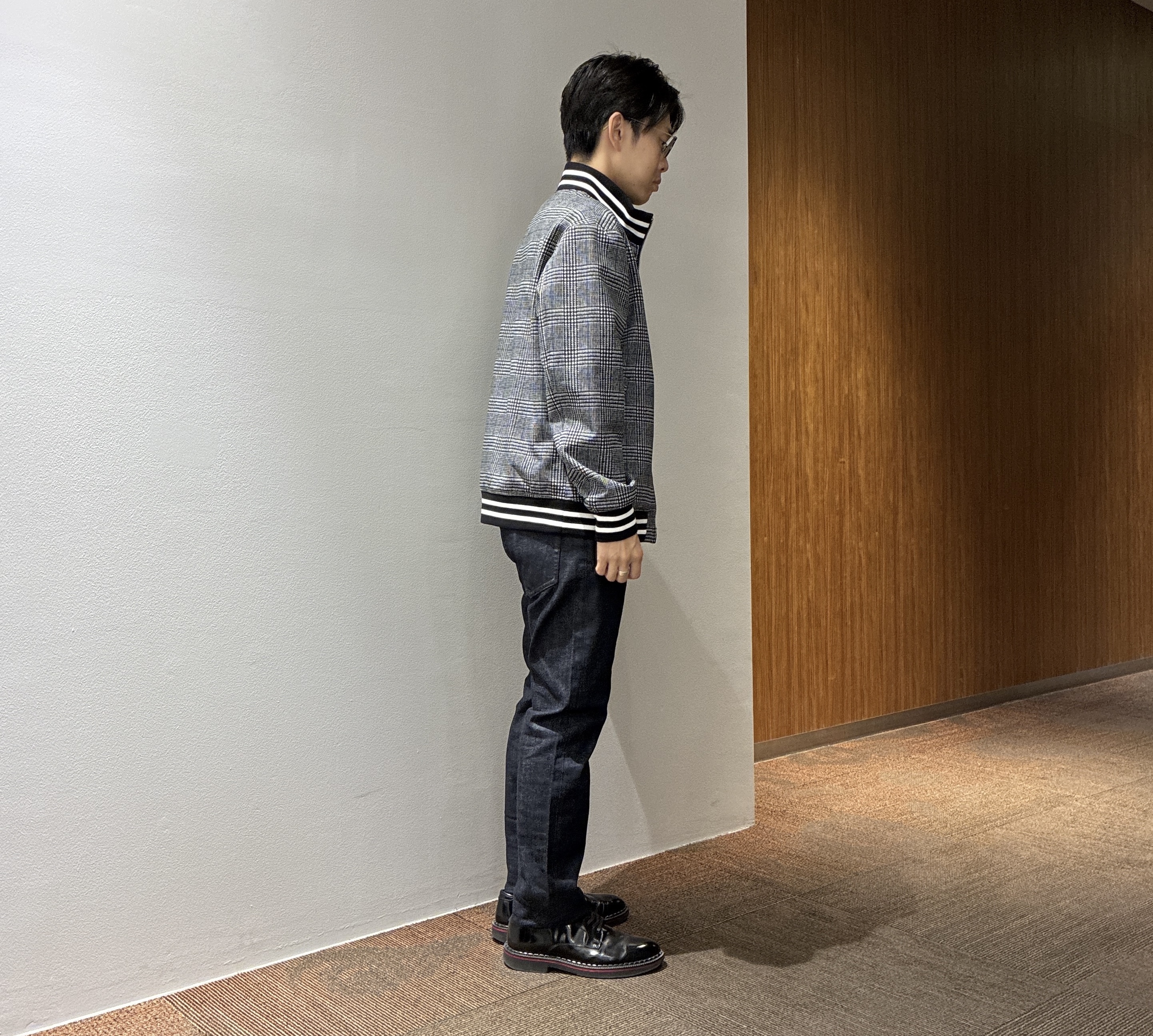 わいずみさんの「TAKEO KIKUCHI｜【BOWLER HAT LABEL】ダウンファブリック トラックジャケット」を使ったコーディネート