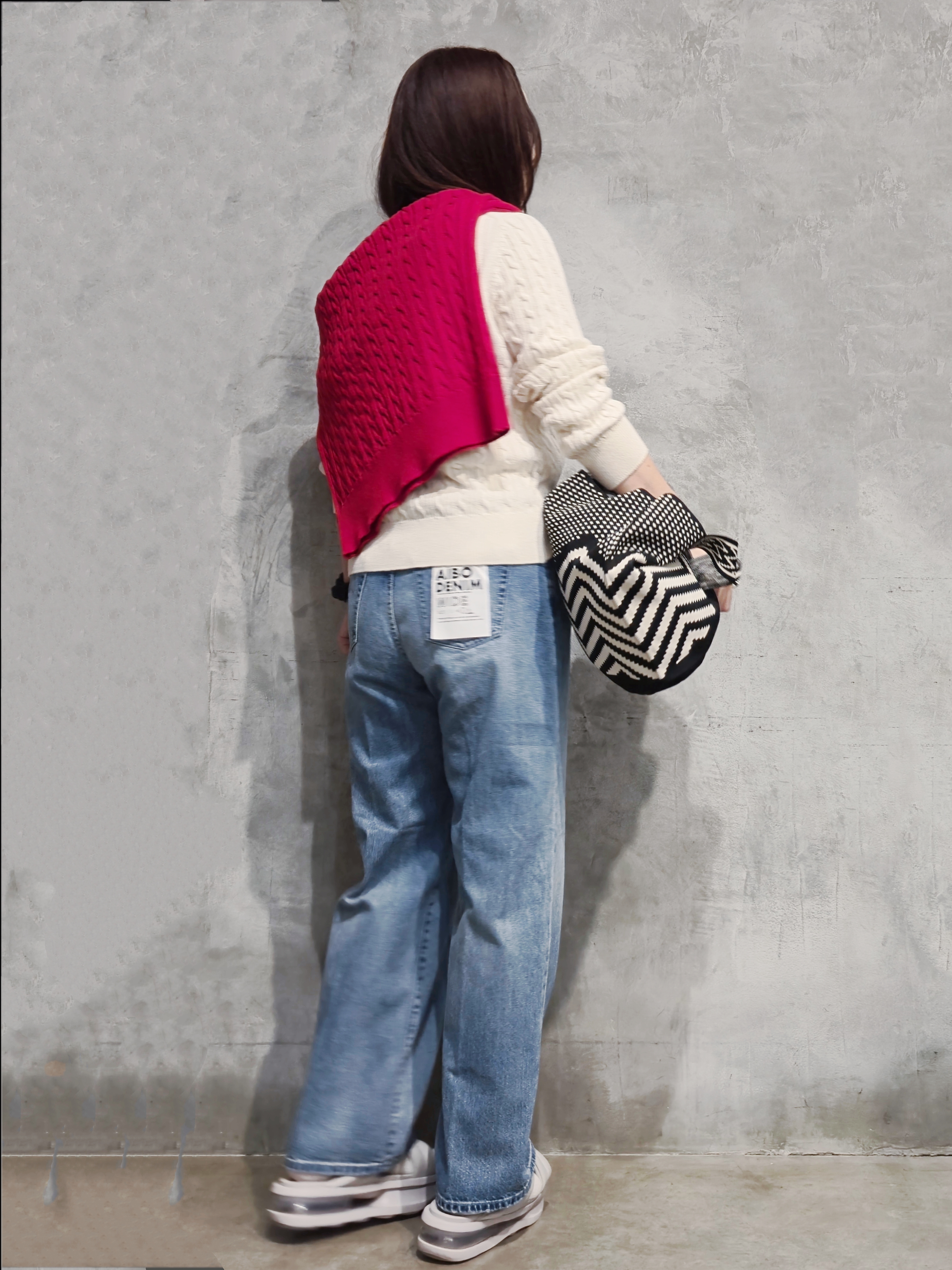 ひさえさんの「THE SHOP TK｜POLO BCS/ケーブルニット」を使ったコーディネート