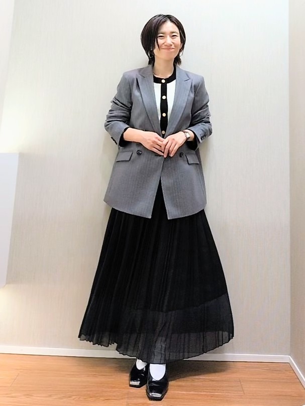 ミズタさんの「UNTITLED｜【セットアップ可/秋羽織り】ウールダブルジャケット」を使ったコーディネート