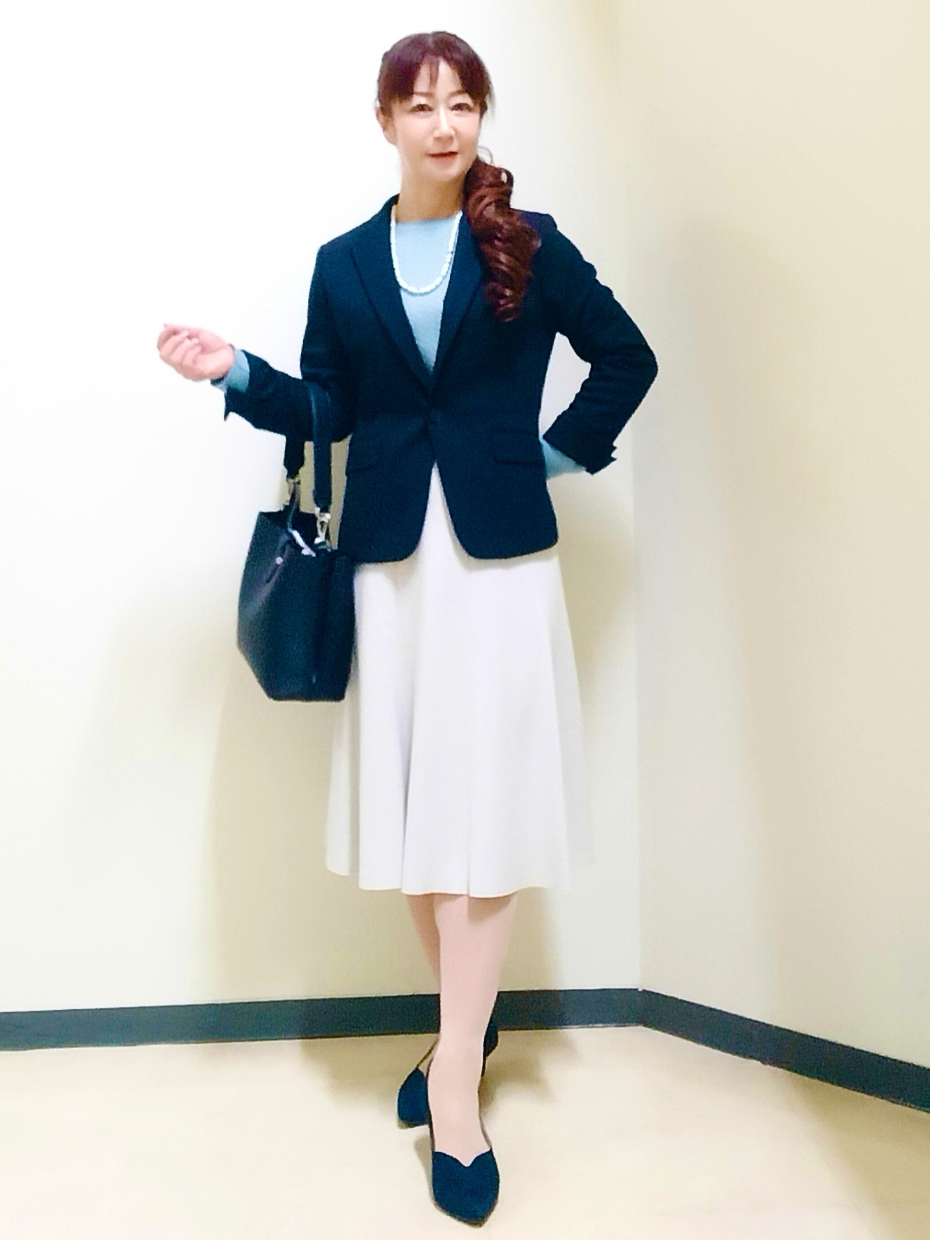 花さんの「Reflect｜【SS-4Lサイズ／セットアップ可】匠ジャケット／ベーシックテーラード」を使ったコーディネート