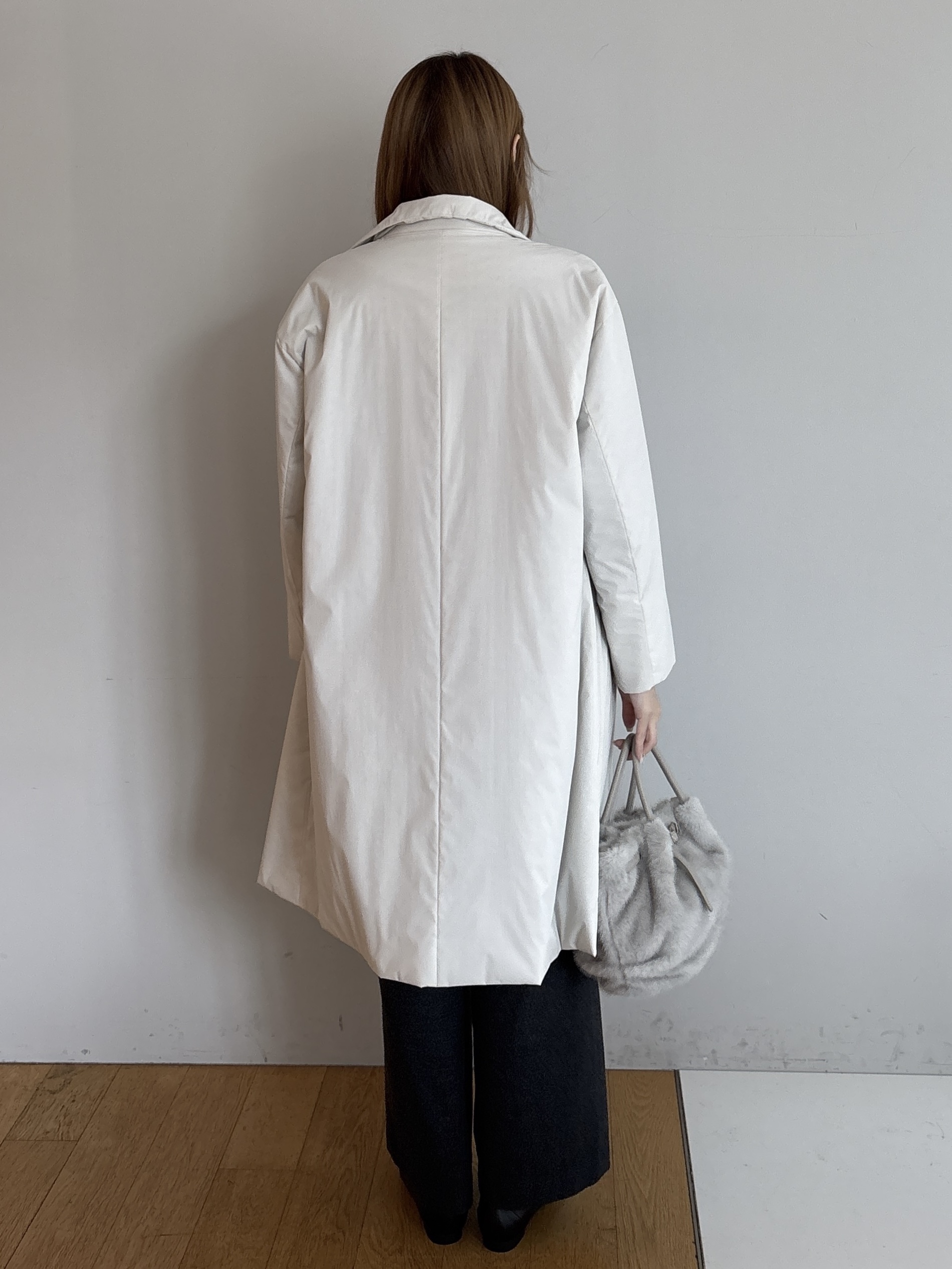 sayaさんの「UNTITLED｜【撥水/軽量/薄中綿入り】スタンドカラーコート」を使ったコーディネート