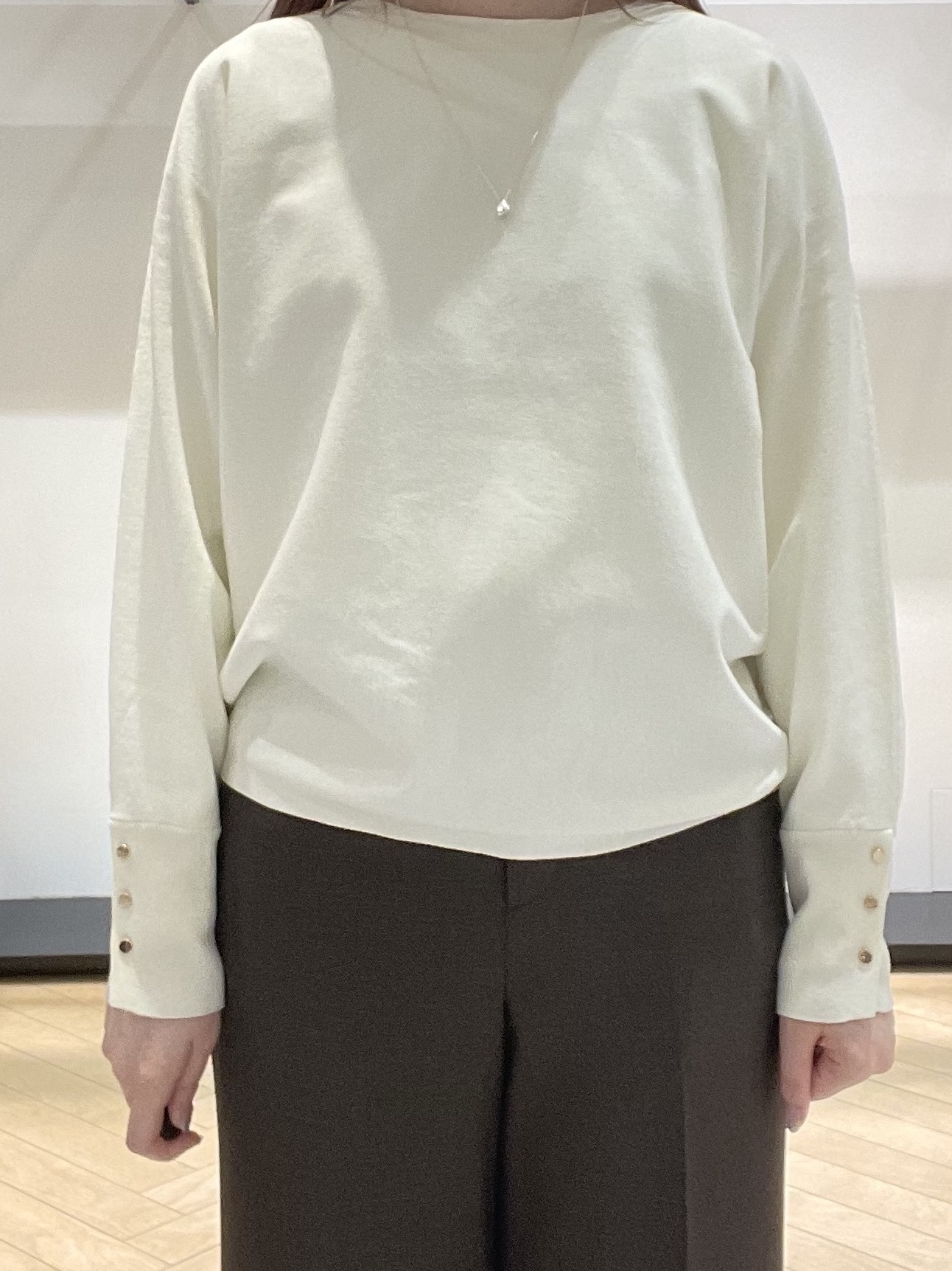 mさんの「INDIVI｜【洗濯機OK／ストレッチ◎】秋はじめのダブルジャケット」を使ったコーディネート