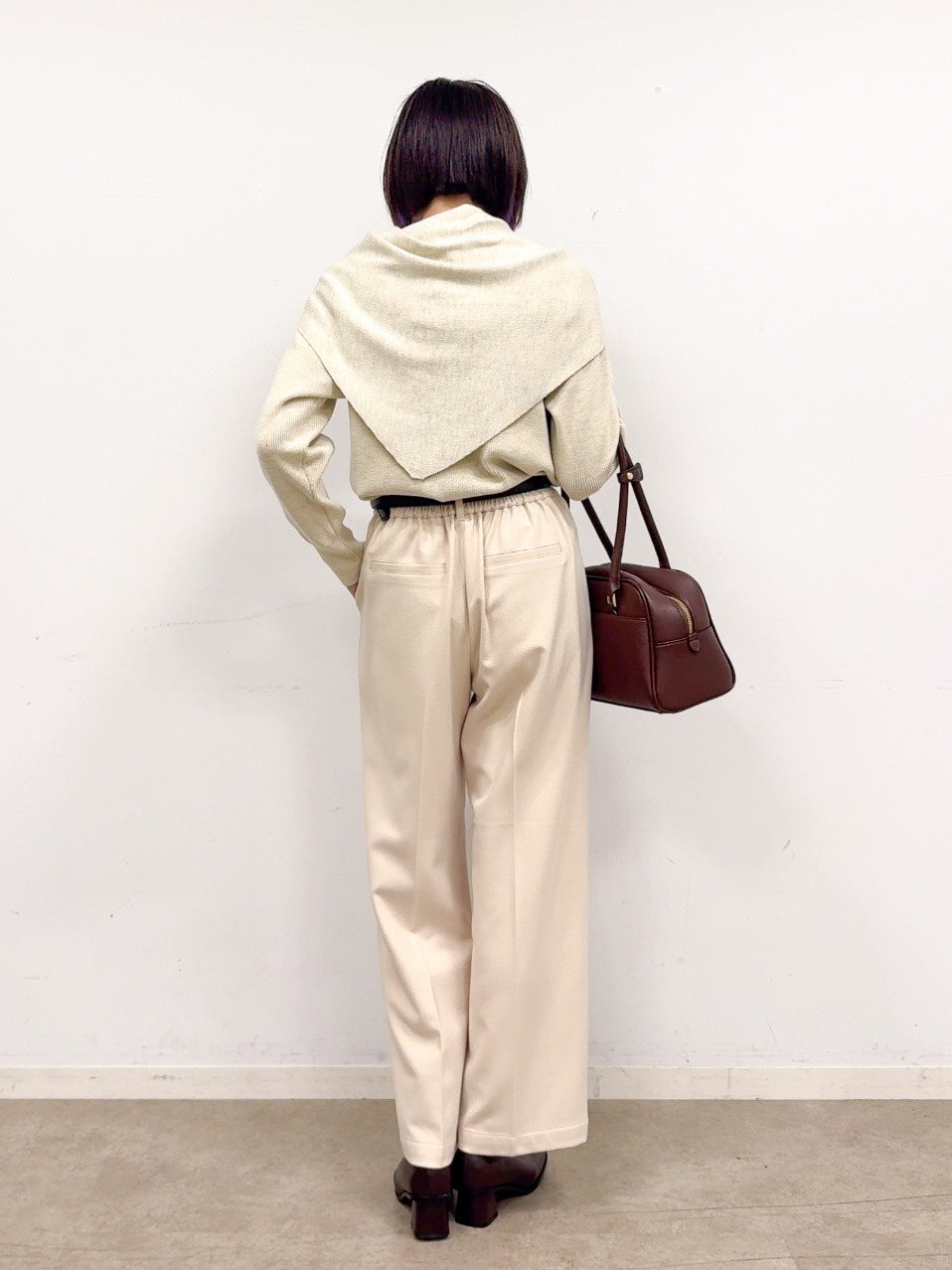 𝐜𝐡𝐢𝐤𝐚さんの「THE SHOP TK｜ロングハンドルボストンバッグ」を使ったコーディネート