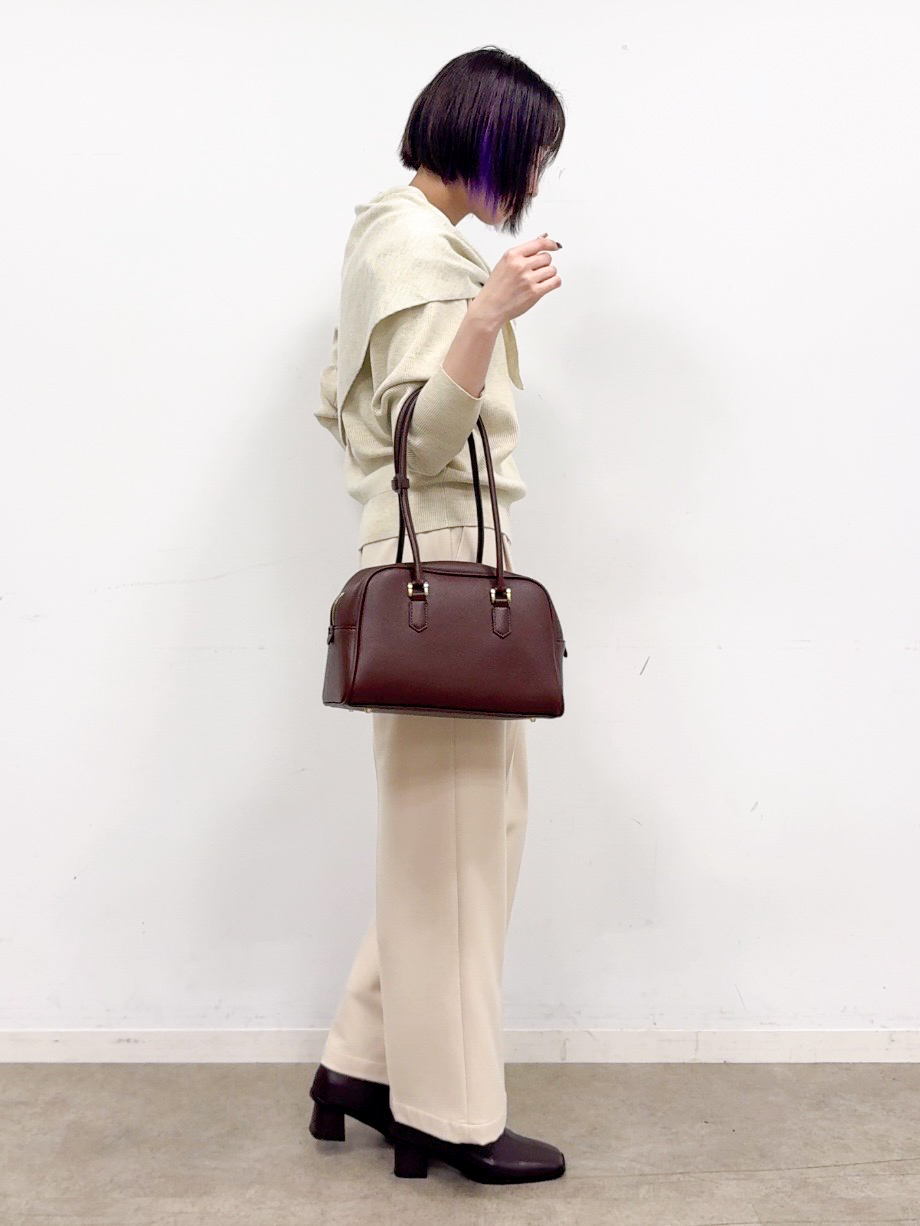 𝐜𝐡𝐢𝐤𝐚さんの「THE SHOP TK｜ロングハンドルボストンバッグ」を使ったコーディネート