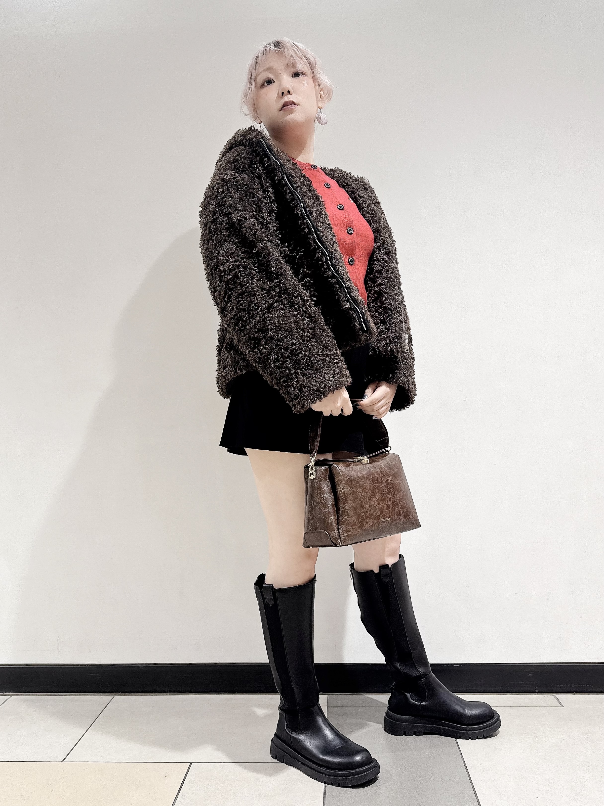 なかもとあきさんの「DRESSTERIOR｜プードルボアパーカー」を使ったコーディネート