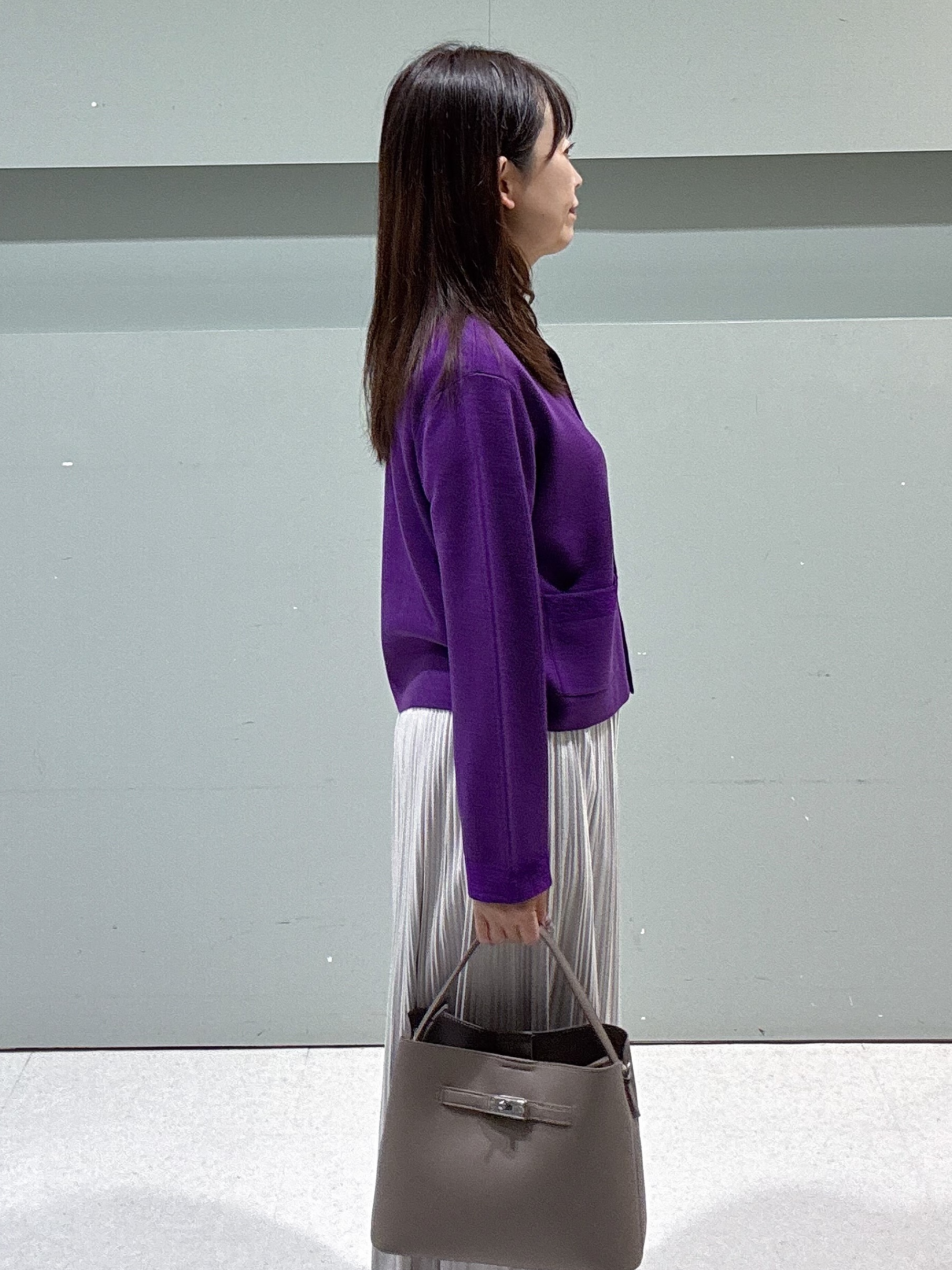 makiさんの「UNTITLED｜【アンサンブル可/ジャケットライク】モールラインカーディガン」を使ったコーディネート