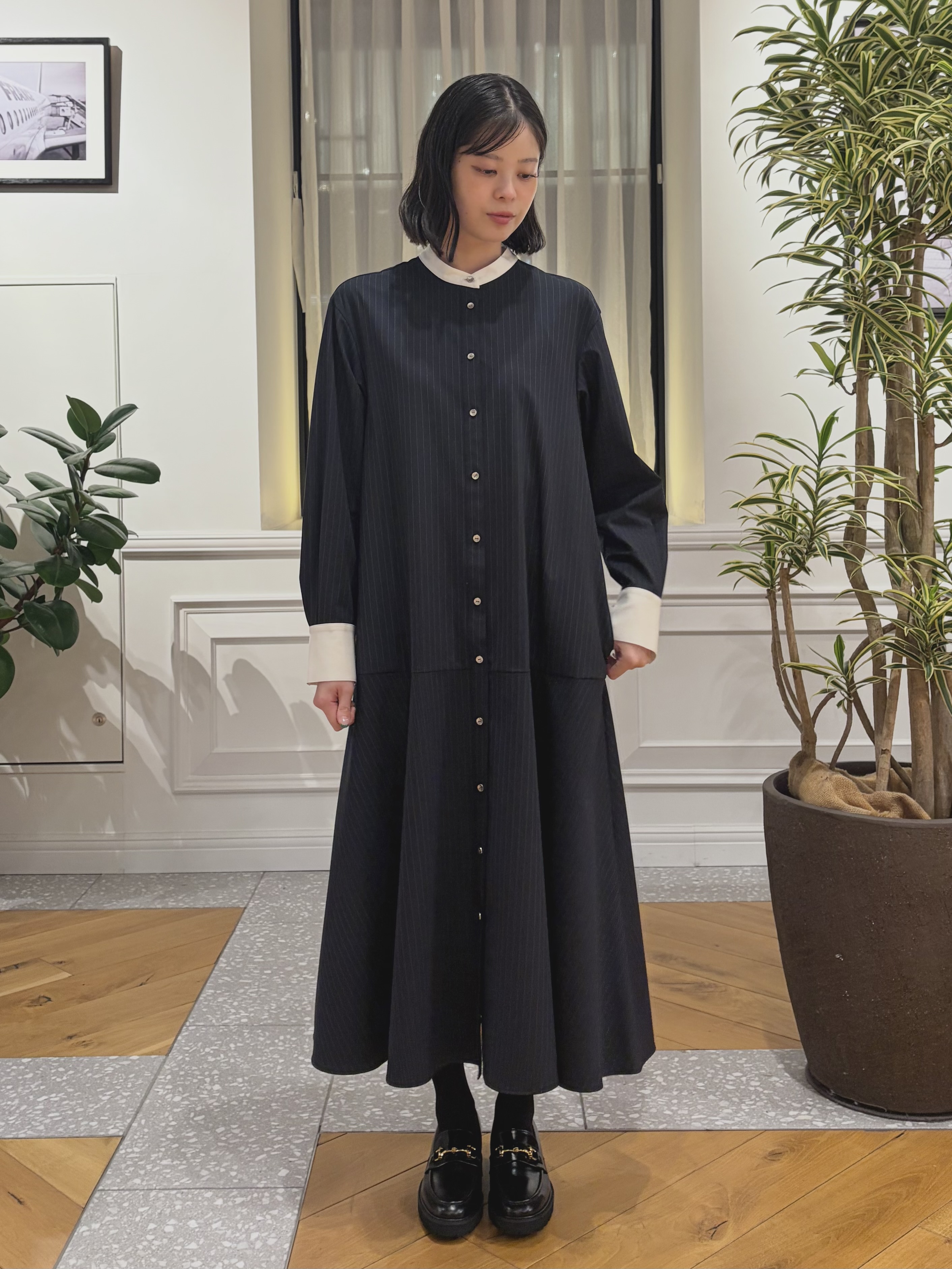 pupiさんの「DRESSTERIOR｜ドニゴールツイードレザー調パイピングブルゾン」を使ったコーディネート