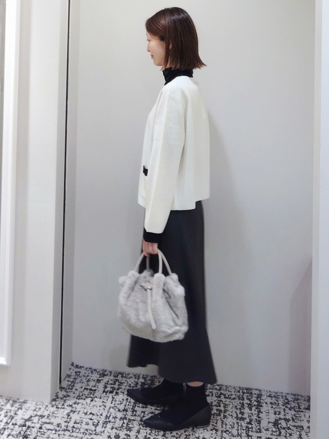 terumiさんの「UNTITLED｜【アンサンブル可/ジャケットライク】モールラインカーディガン」を使ったコーディネート
