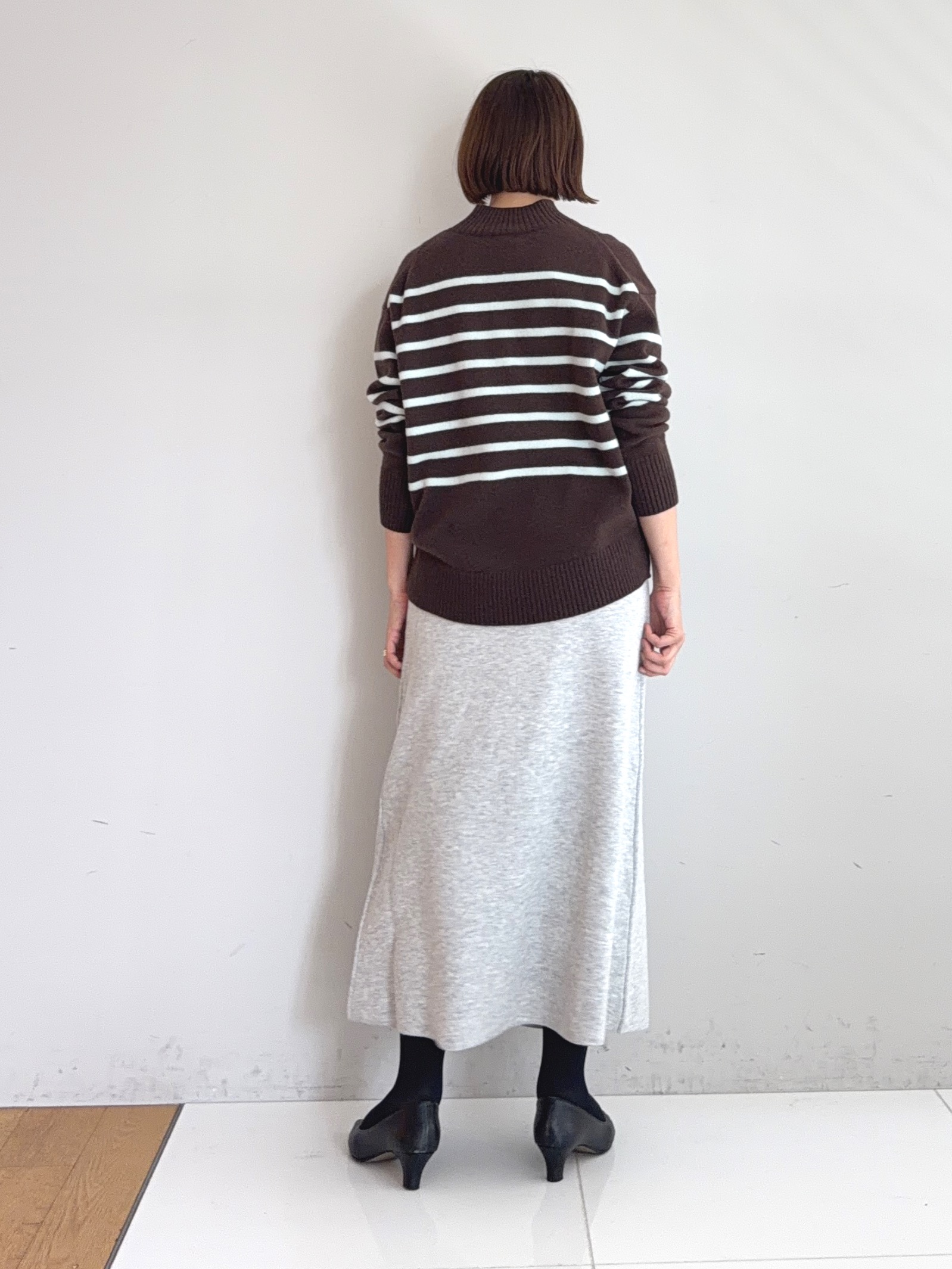 murayamaさんの「INDIVI｜【ラム革／美脚／通勤】レザーパンプス」を使ったコーディネート