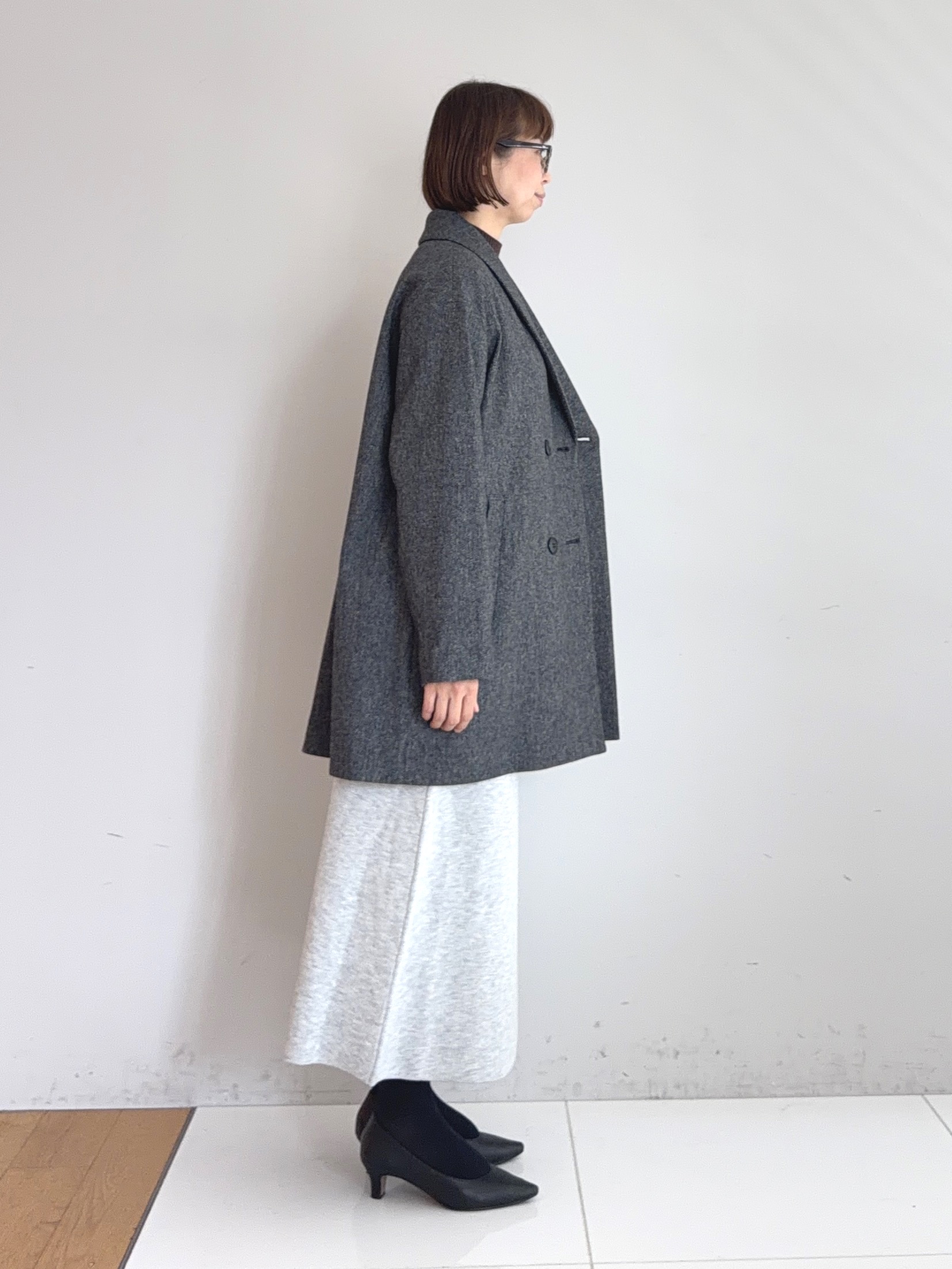 murayamaさんの「INDIVI｜【ラム革／美脚／通勤】レザーパンプス」を使ったコーディネート