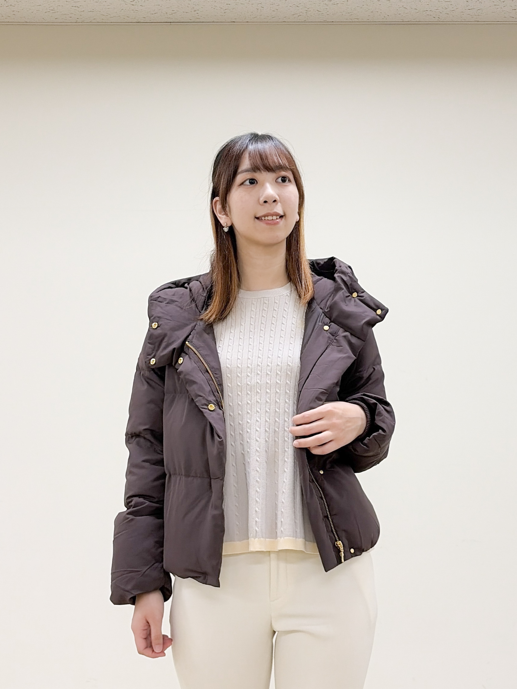 yurinaさんの「index｜河田ダウンショートコート 【洗濯機OK／静電気防止（裏地）／撥水／XS-3L】」を使ったコーディネート