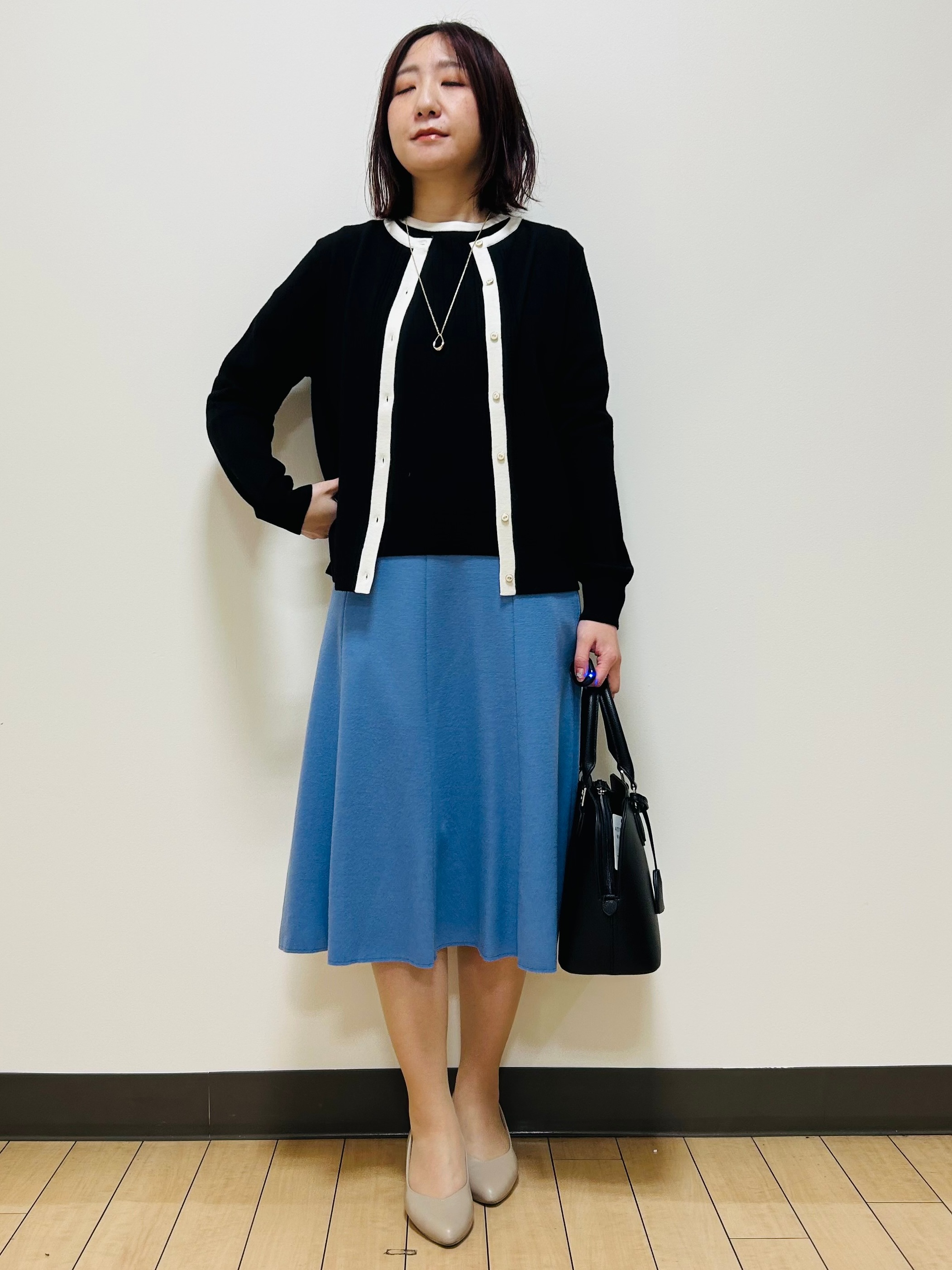 miiiさんの「Reflect｜【手洗い／アンサンブル可】フェミニンカーディガン」を使ったコーディネート