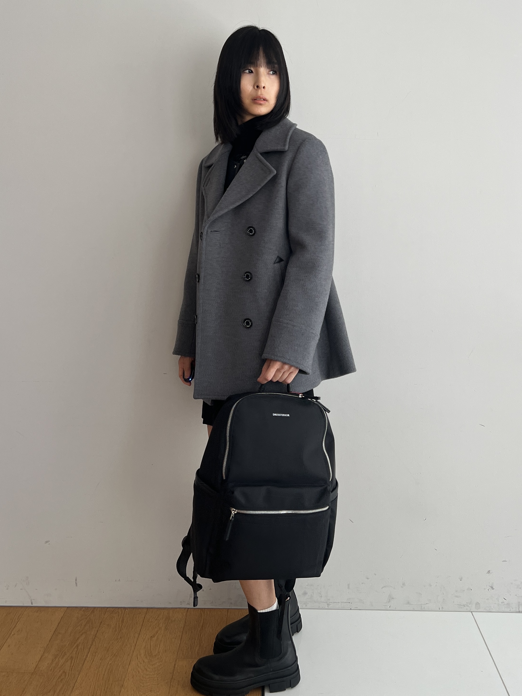misaさんの「DRESSTERIOR｜【再入荷/荷重軽減】サスペンションマルチポケットリュック」を使ったコーディネート