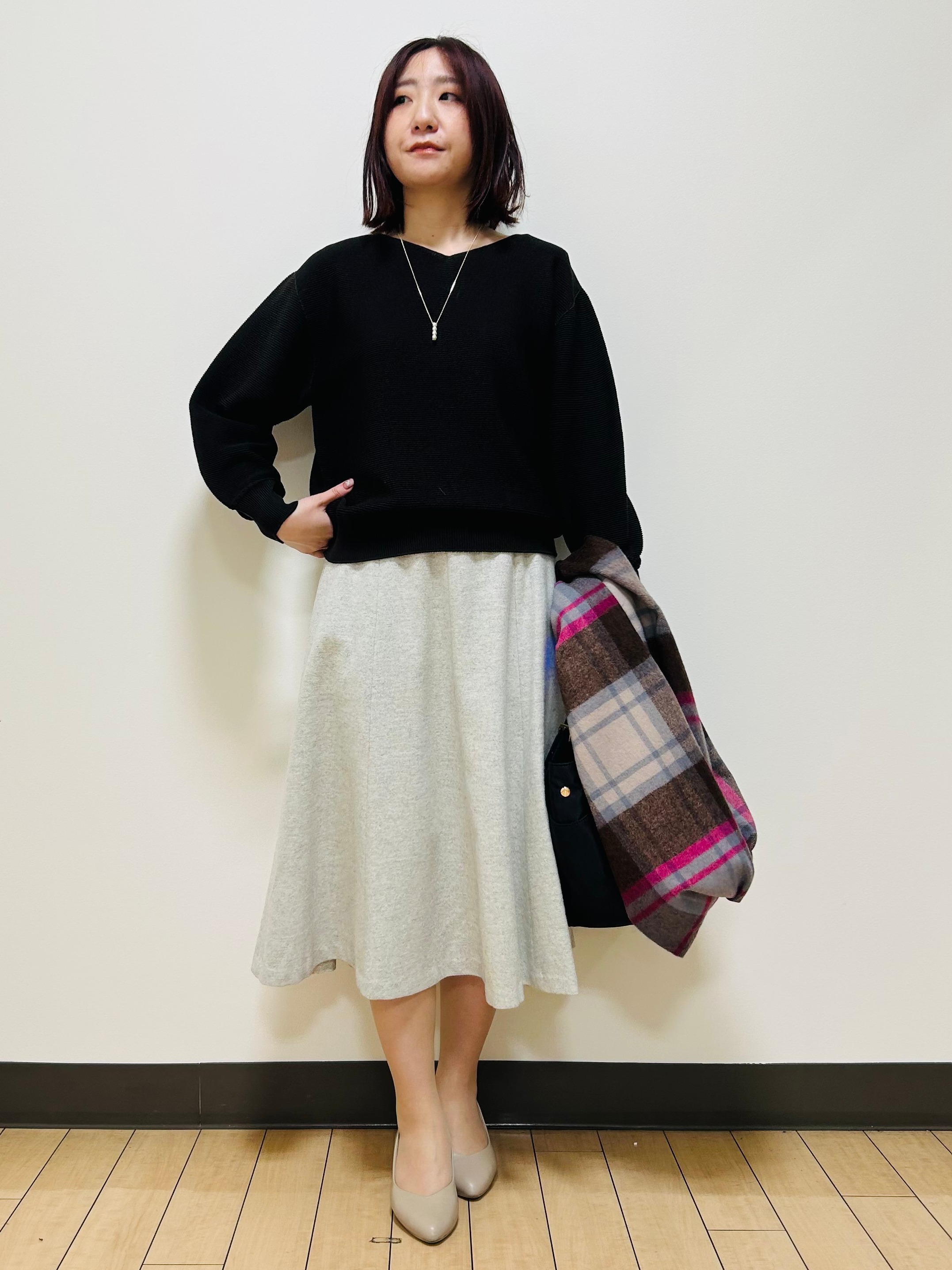 miiiさんの「Reflect｜【マシンウォッシュ】ホールガーメントニット」を使ったコーディネート