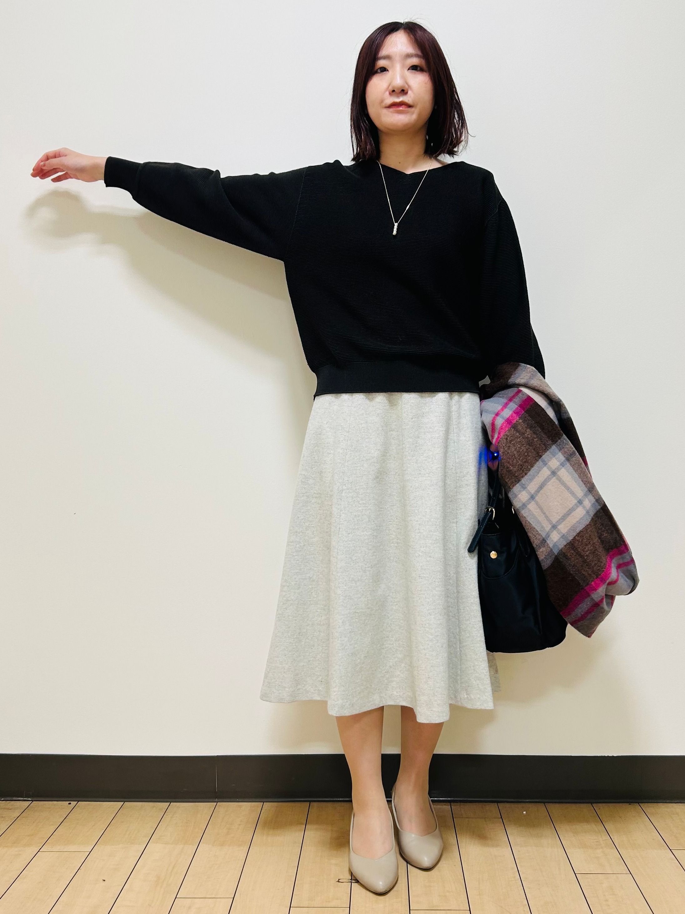 miiiさんの「Reflect｜【マシンウォッシュ】ホールガーメントニット」を使ったコーディネート